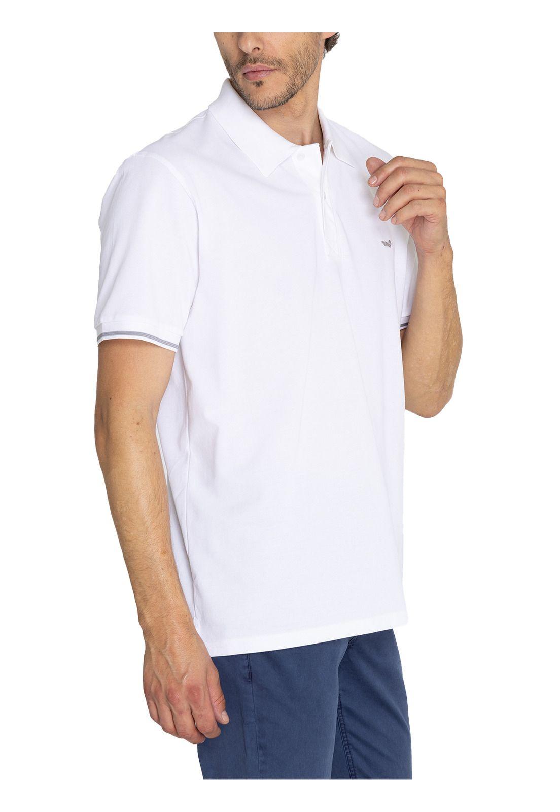 Polera Algodón Orgánico Blanco Mitchell Hombre -5