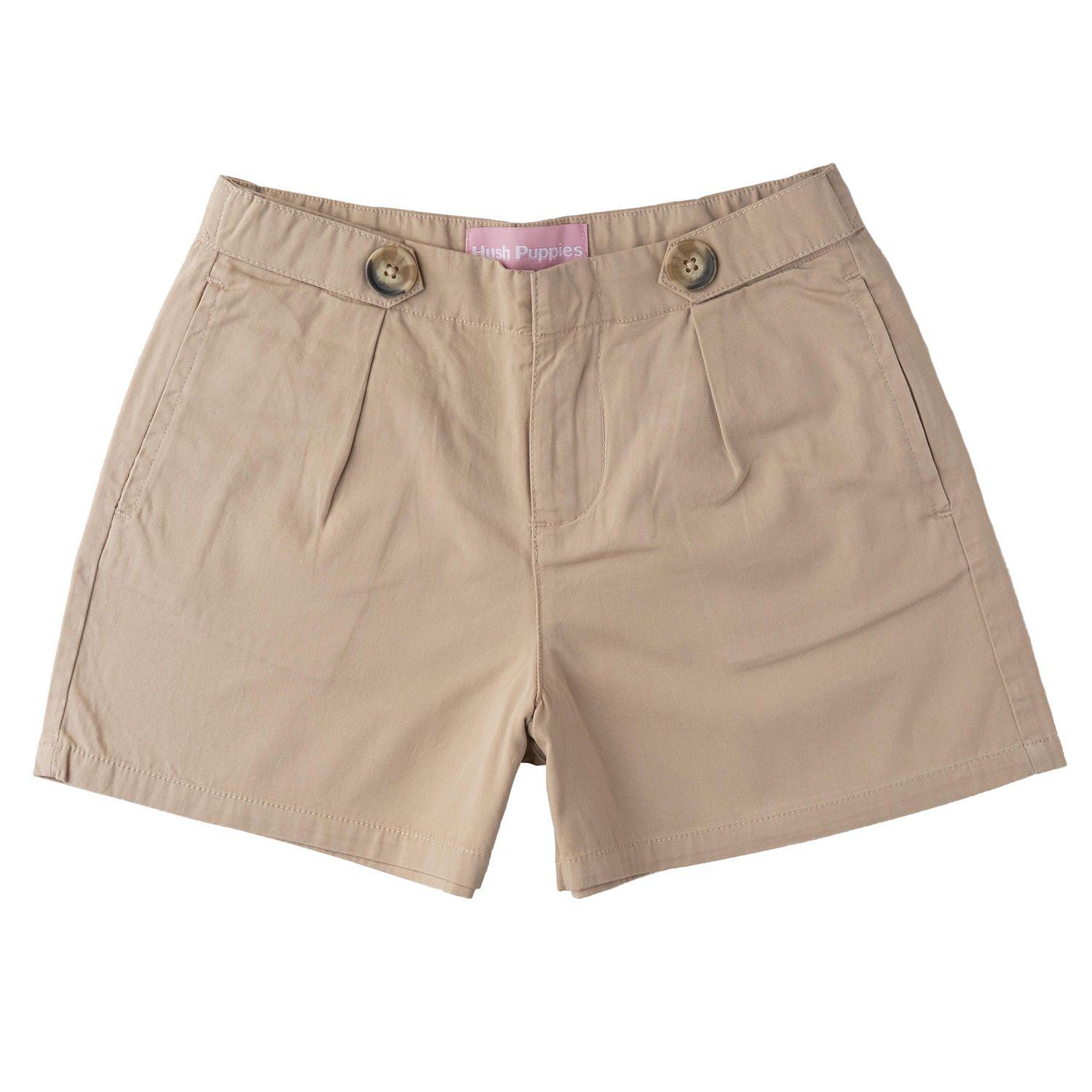 Short Elisa Niña Algodón Camel-0