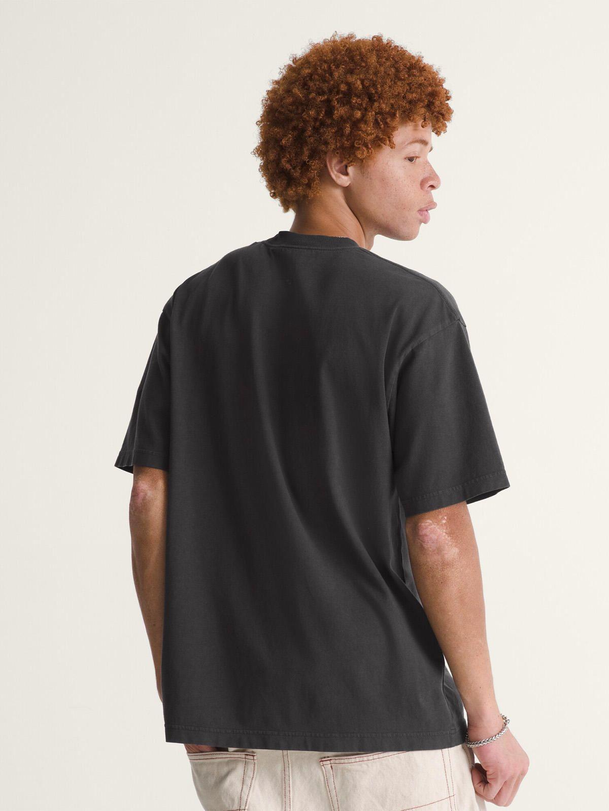 Polera M/C Hombre Loose Fit Tshirt Negro-1