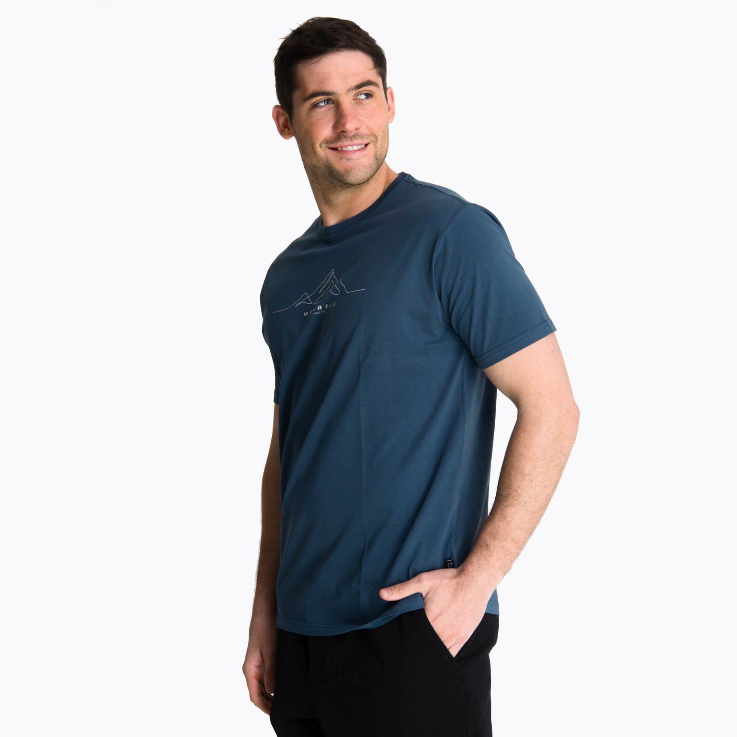 Polera Manga Corta Hombre Beechworth Azul -1
