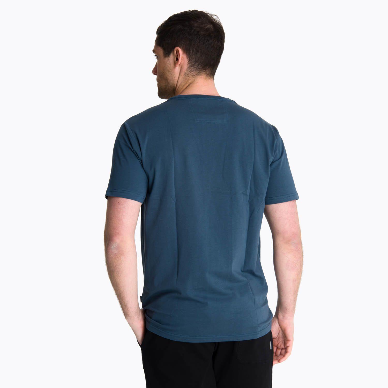 Polera Manga Corta Hombre Beechworth Azul -3