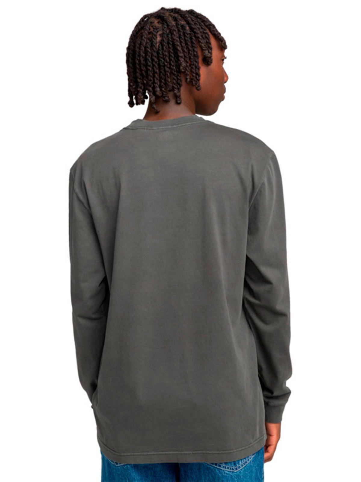 Polera Manga Larga Hombre Basic Pocket Negra-5