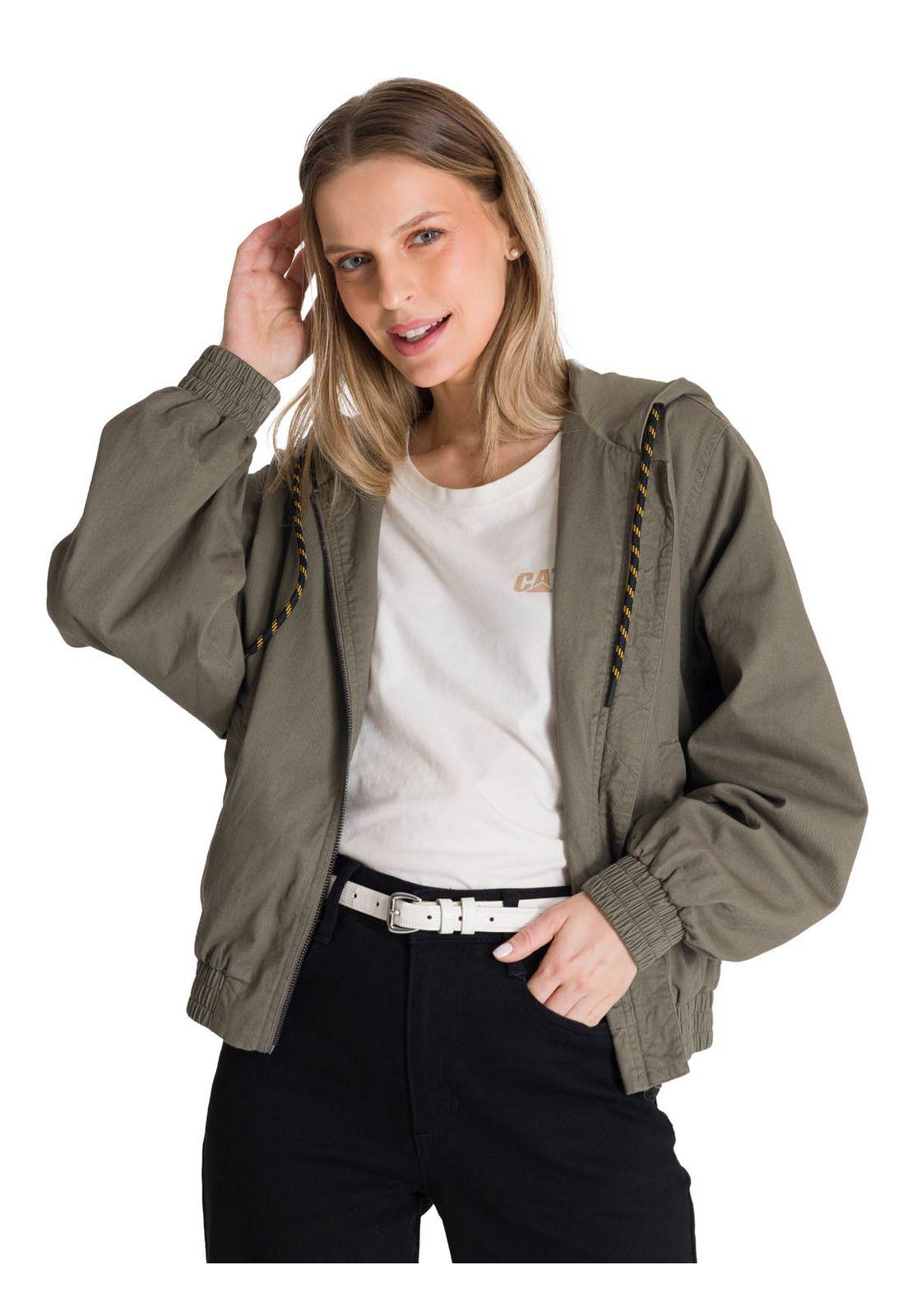 Chaqueta Mujer Lightweight Utility Bomber Oliva-1