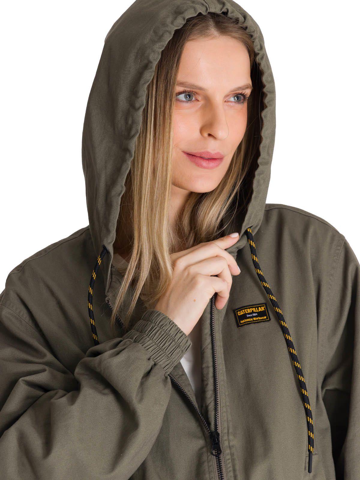 Chaqueta Mujer Lightweight Utility Bomber Oliva-4