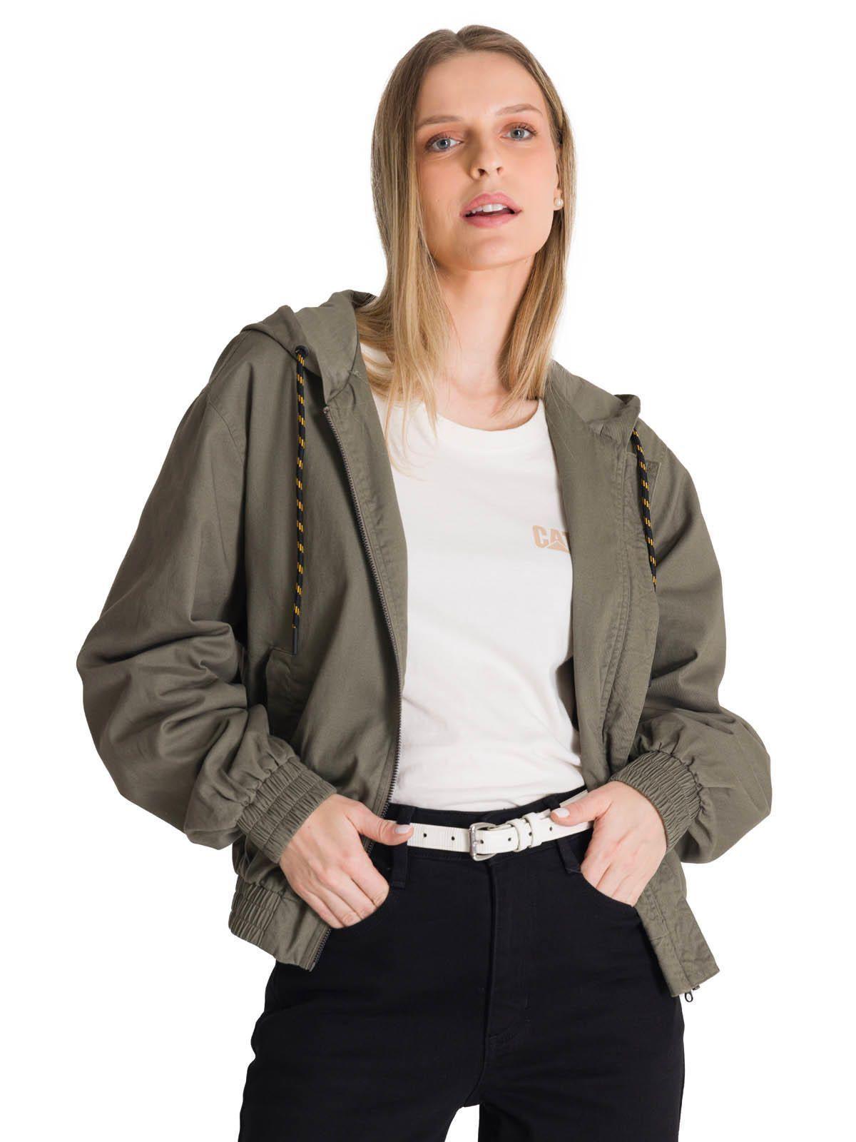 Chaqueta Mujer Lightweight Utility Bomber Oliva-0