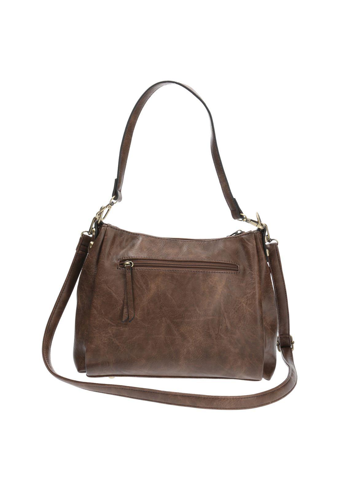 Cartera Laude Cross Café Mujer-2