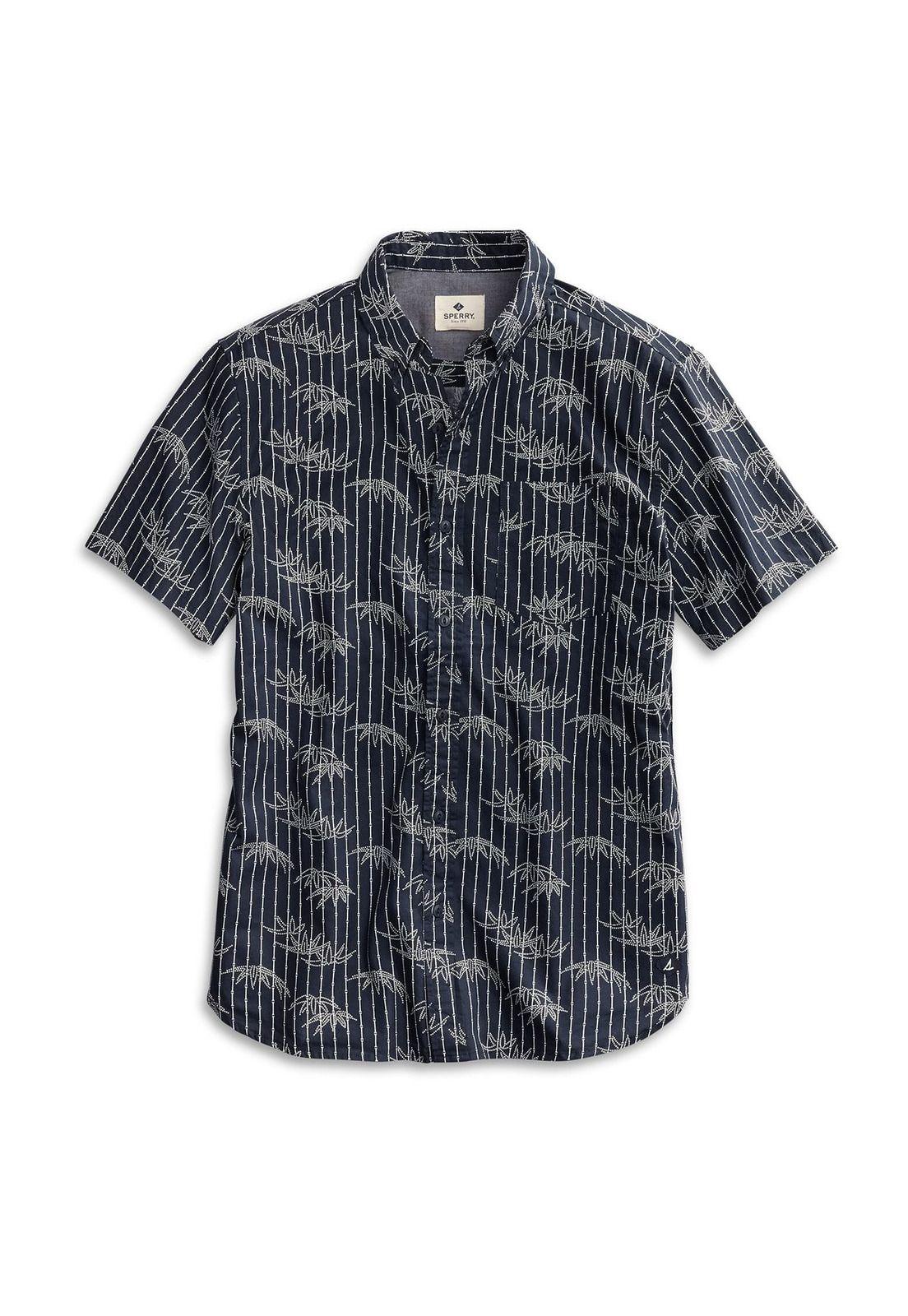 Camisa S/S Bamboo  Butt Dn Azul-0