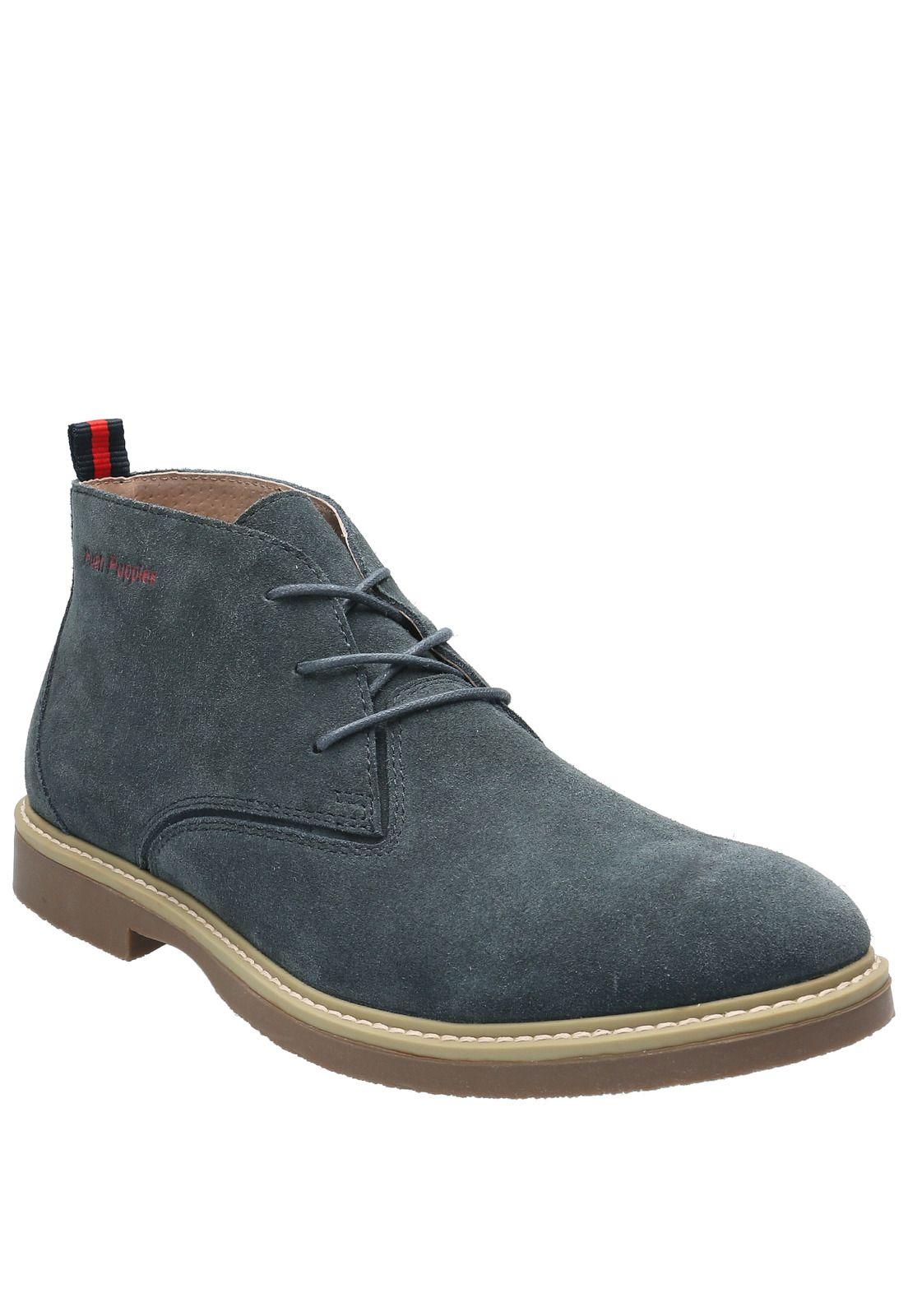 Botin Cuero New Safari Azul-0