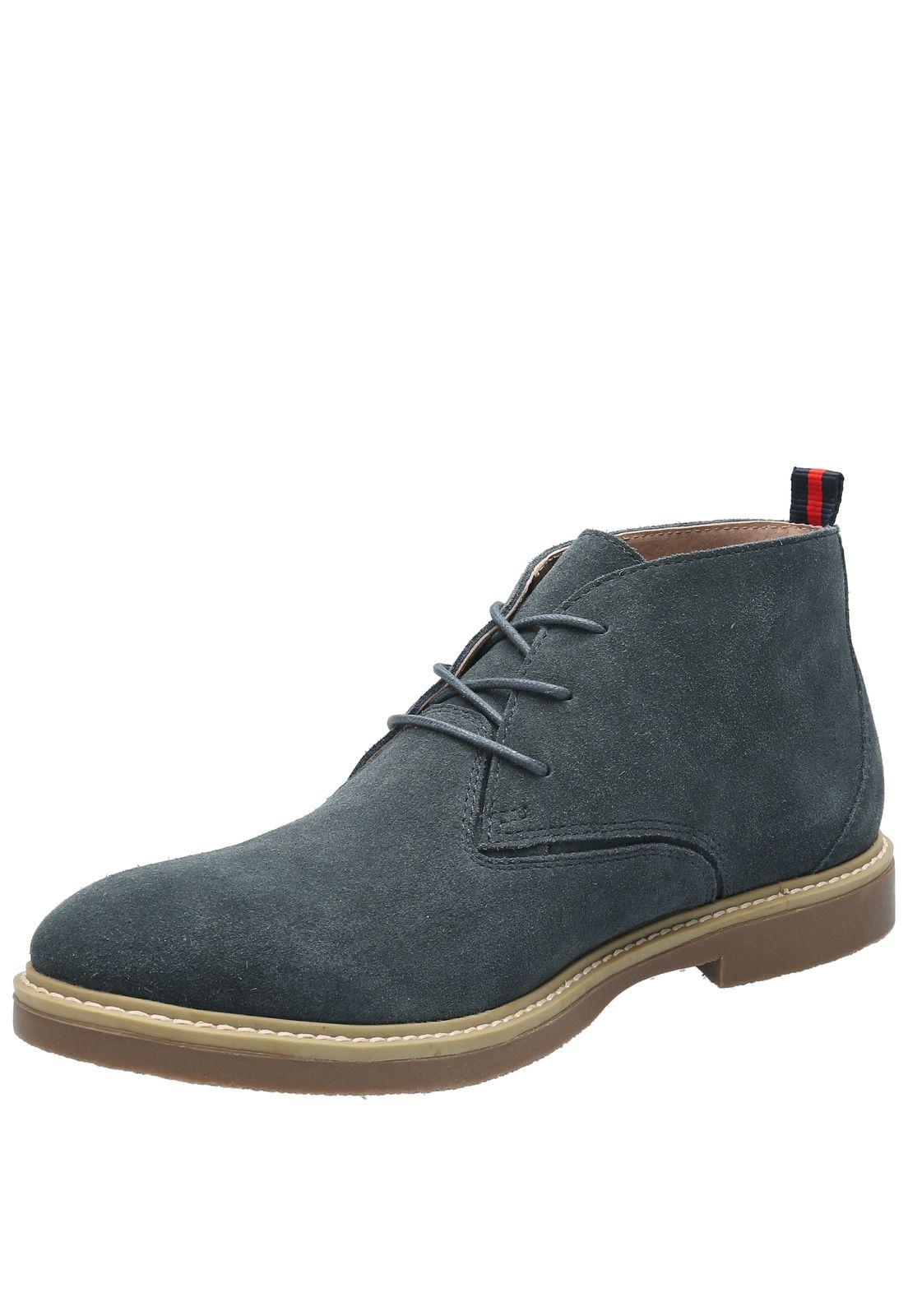Botin Cuero New Safari Azul-4