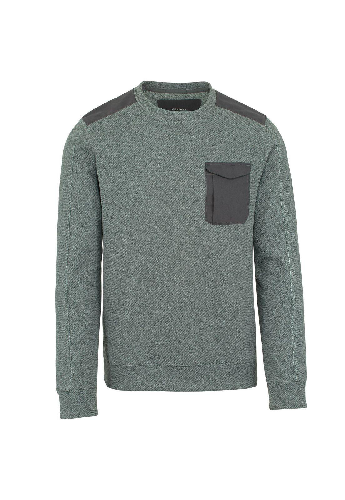 Polar Hombre Trailhead Twill Crewneck Gris-0