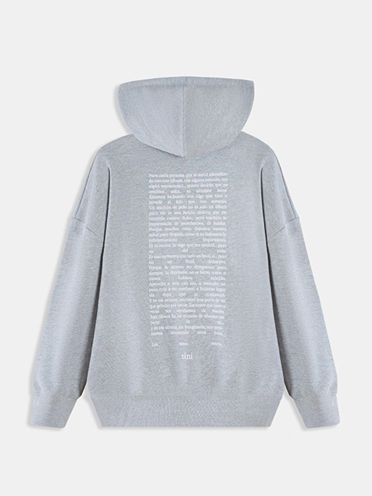 Polerón con capucha TINI Unisex Gris - FUTTTURA-1