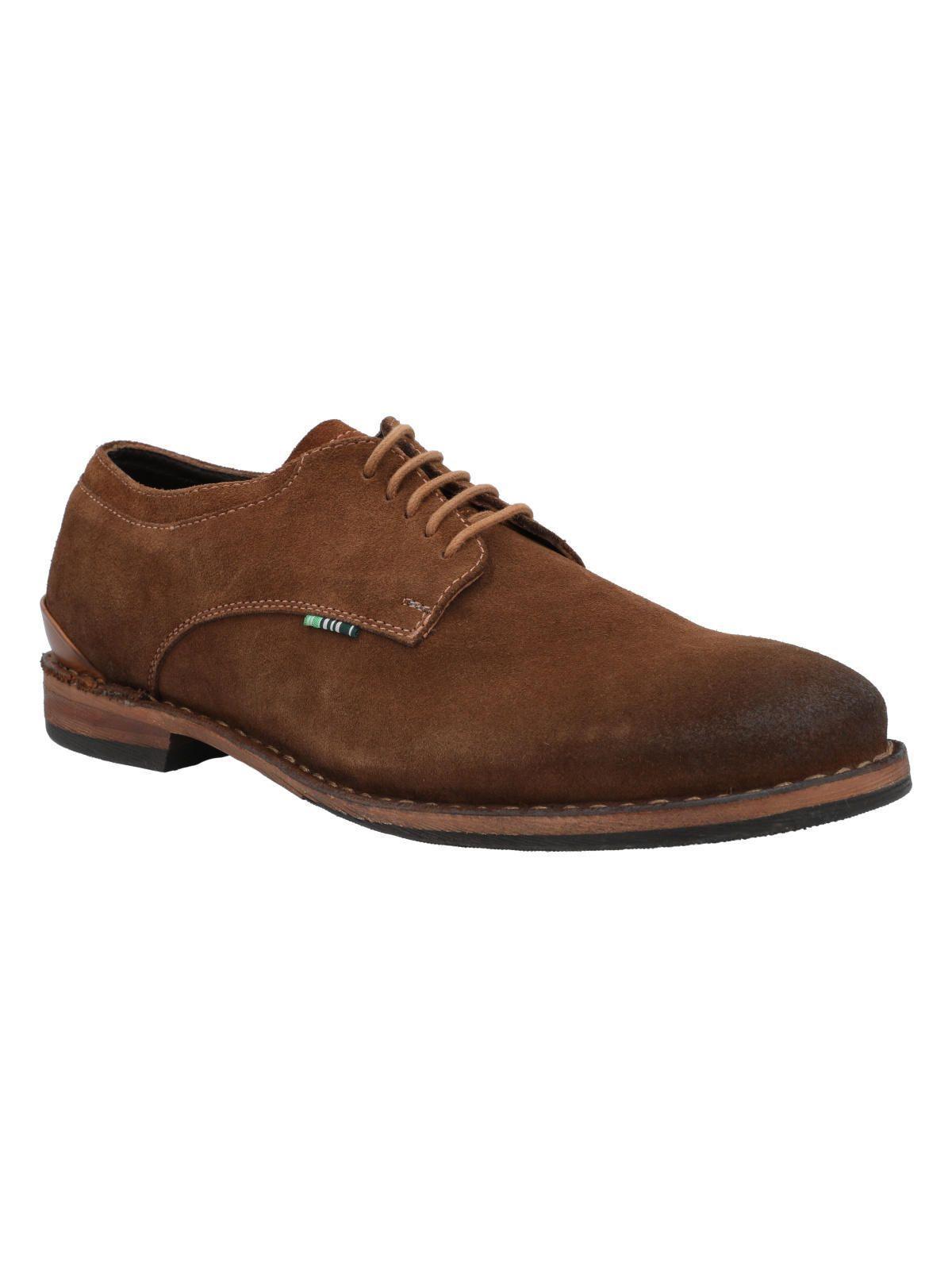 Zapato Cuero Hombre Marzio Café-1