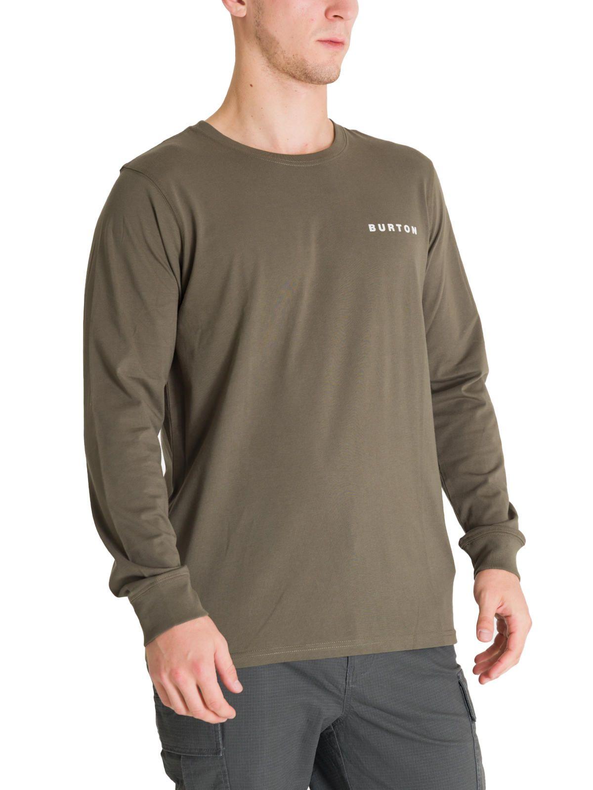 Polera Manga Larga Hombre Mini Chest Logo Verde Burton-1