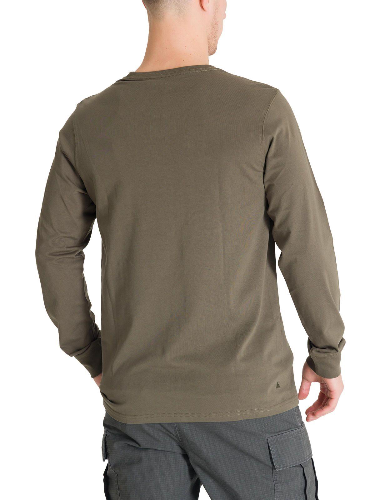 Polera Manga Larga Hombre Mini Chest Logo Verde Burton-3