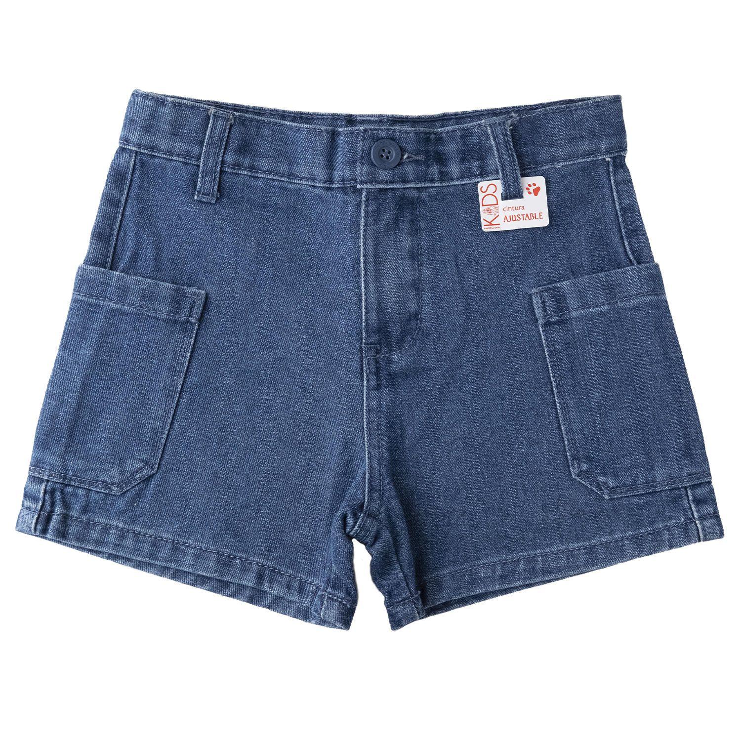 Short Pure Niña Algodón Denim-0