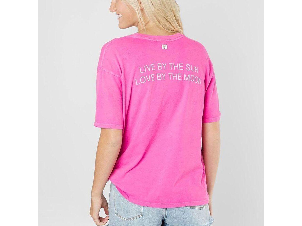 Polera Manga Corta Leftside Right Rebel Pink-1