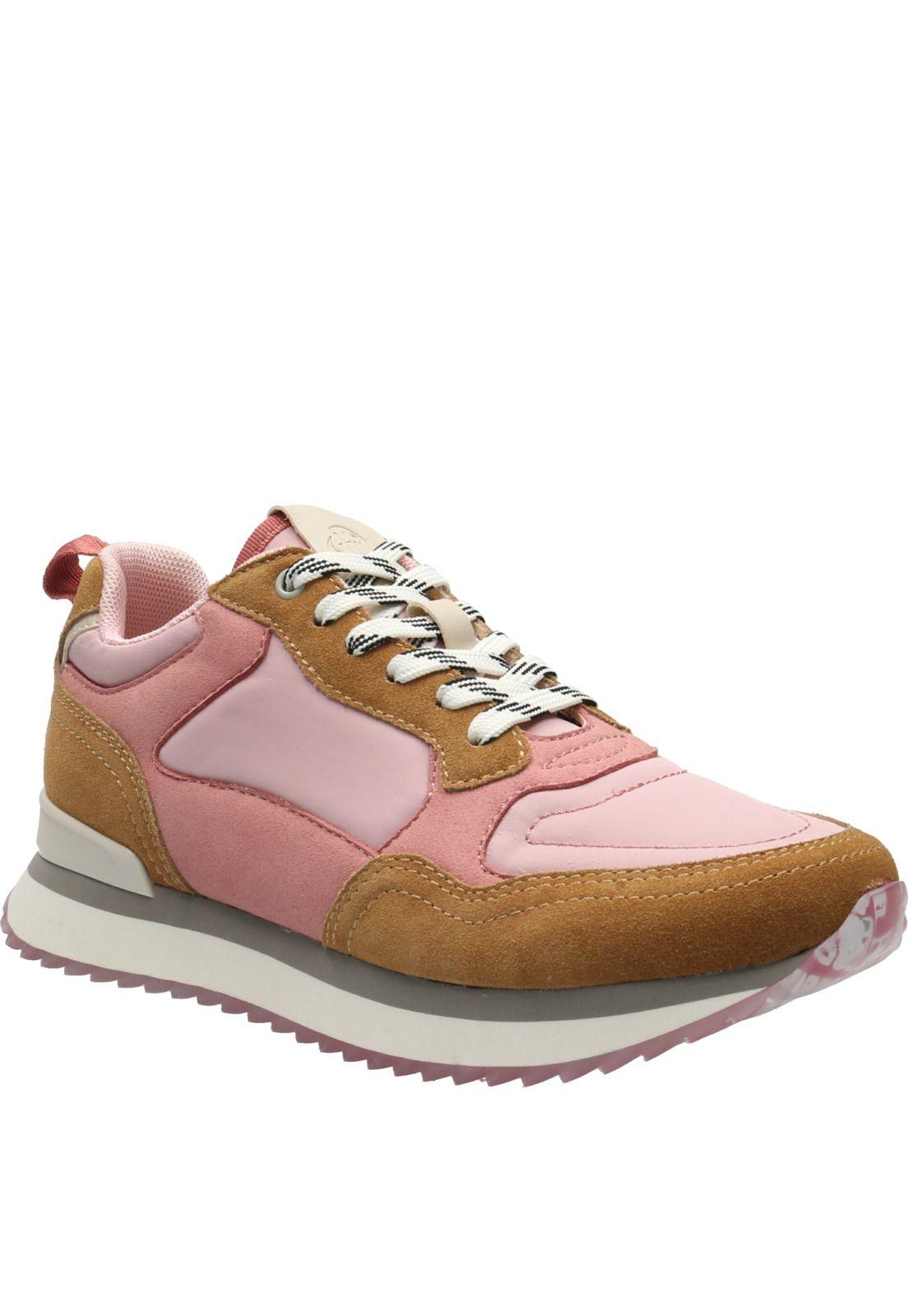 Zapatilla Cuero Mujer Bliss Rose Rosa-0
