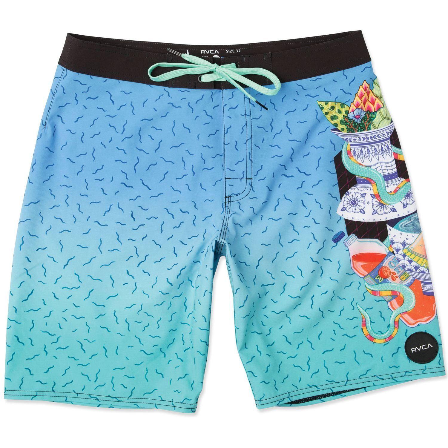 Traje De Bano Masculino Kristen Snake Trunk Azul-0