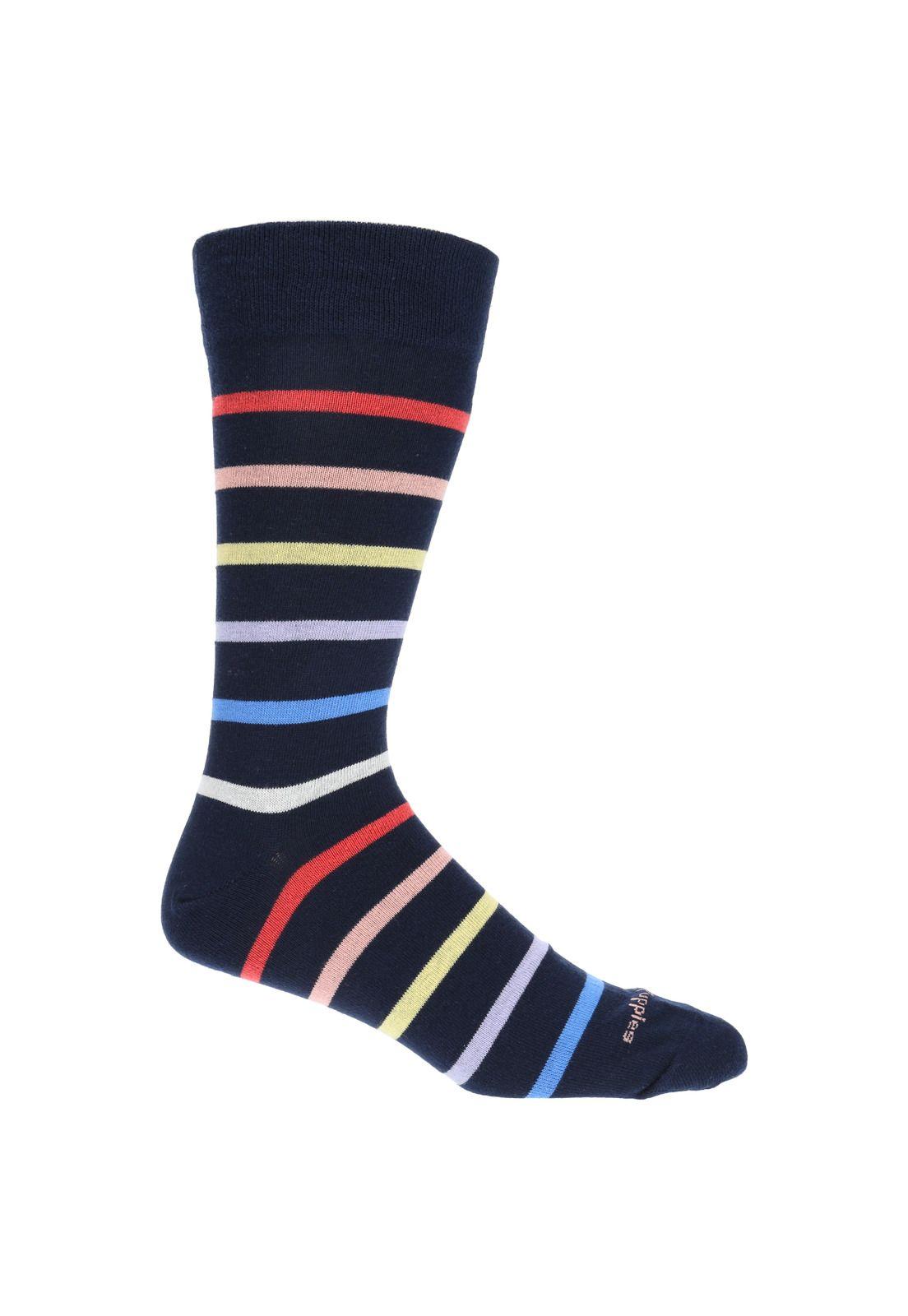 Pack 3 Calcetines Pack Stripes Azul Hombre-1