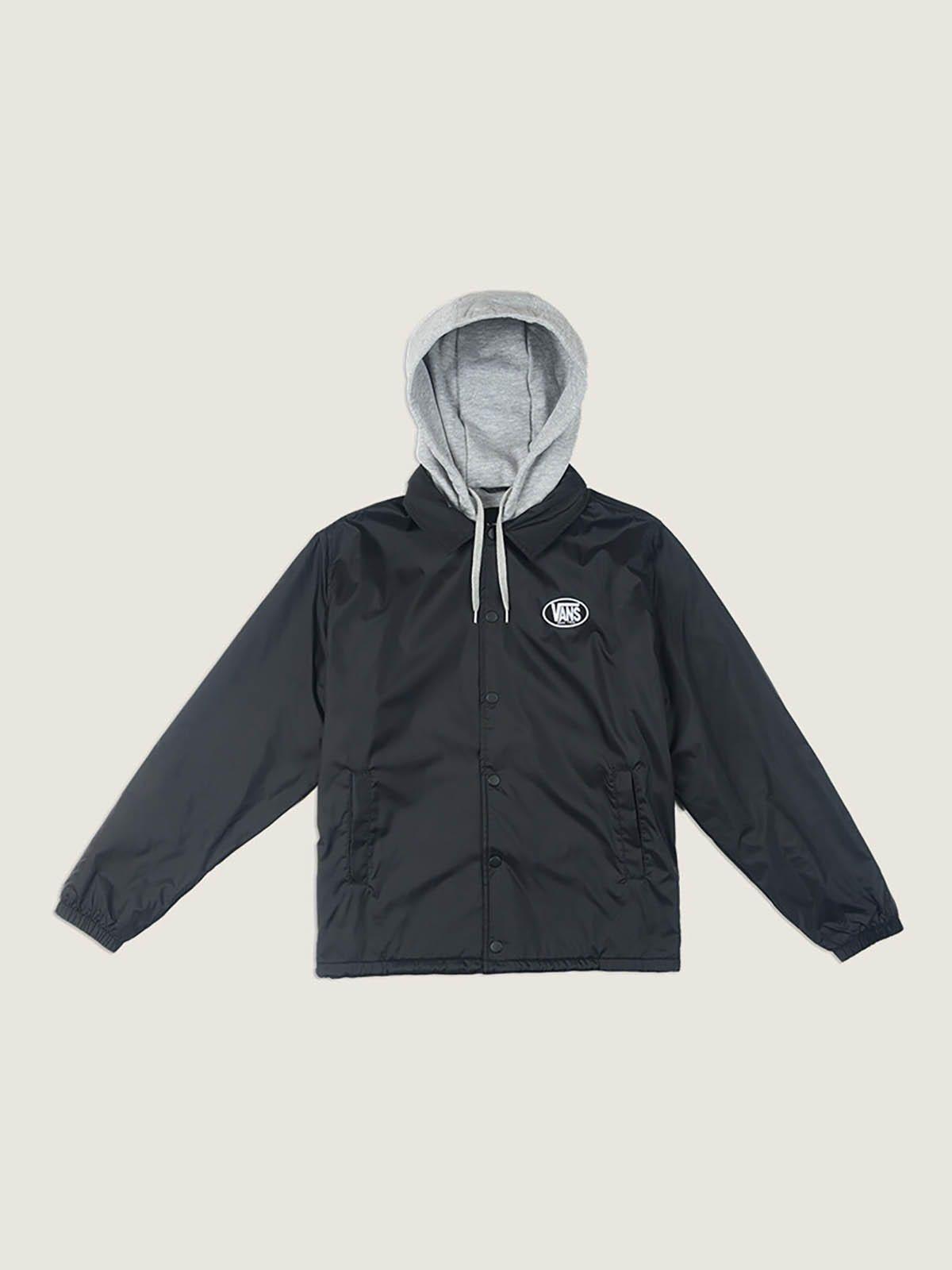 Chaqueta Hombre Torrey Hooded Coache Negro-0