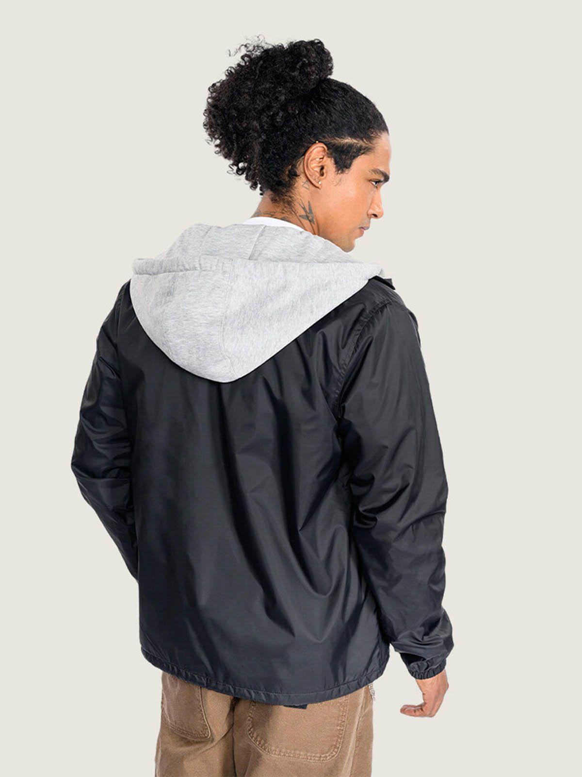 Chaqueta Hombre Torrey Hooded Coache Negro-4