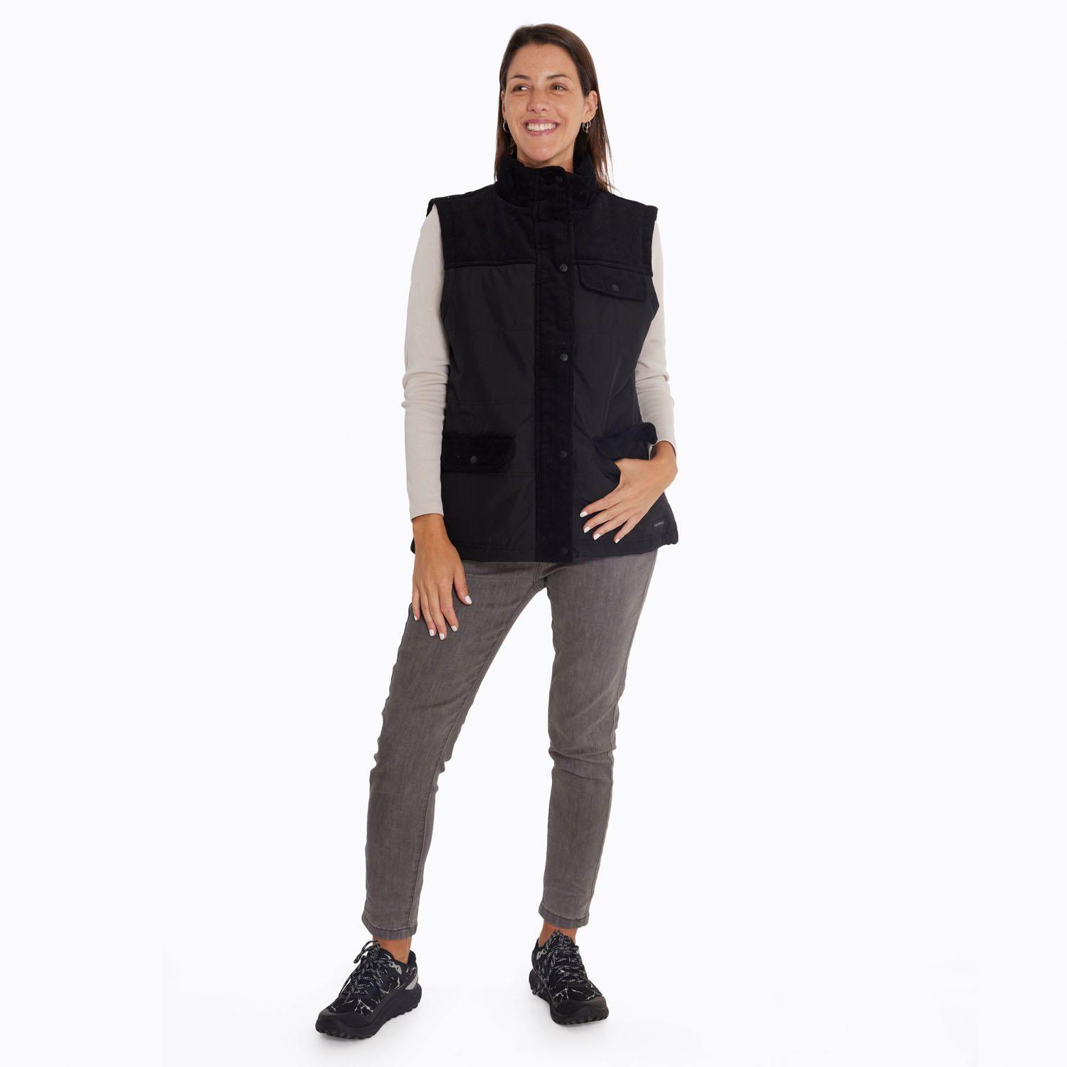 Parka Sin Mangas Mujer Lava Negro-6