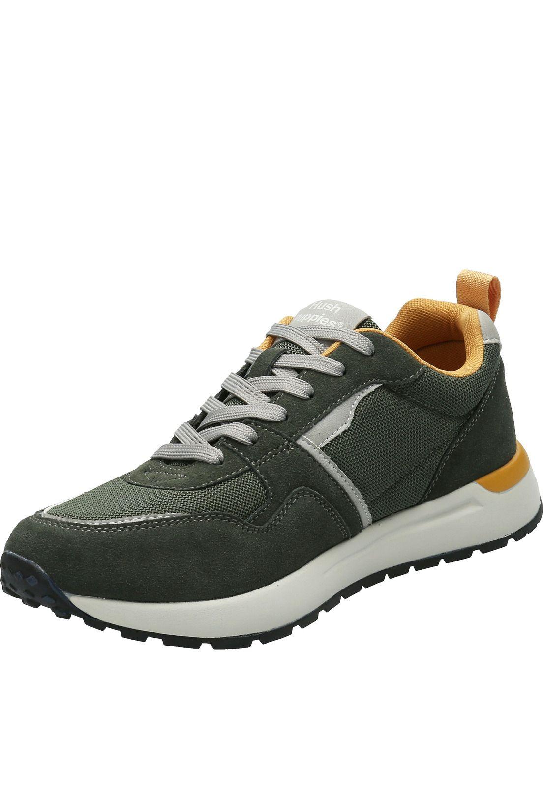 Zapatilla Cuero Hombre Owen Verde-4