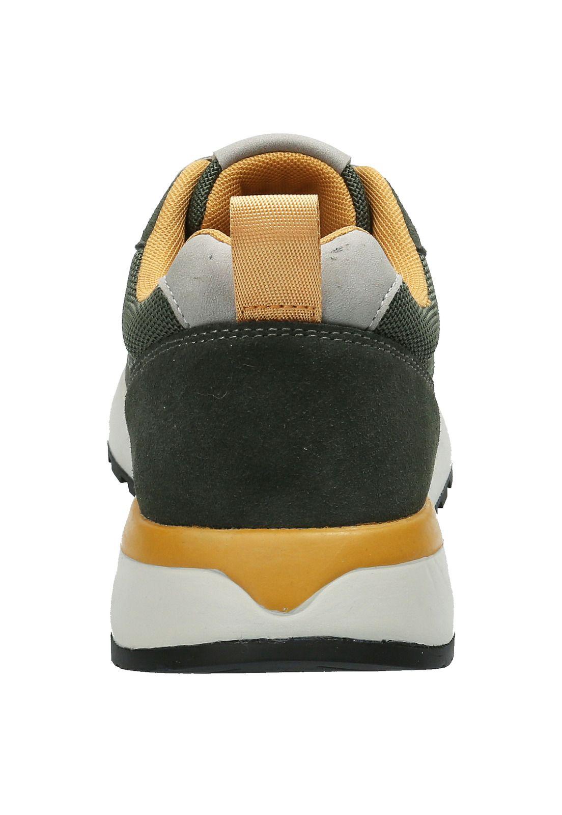 Zapatilla Cuero Hombre Owen Verde-6