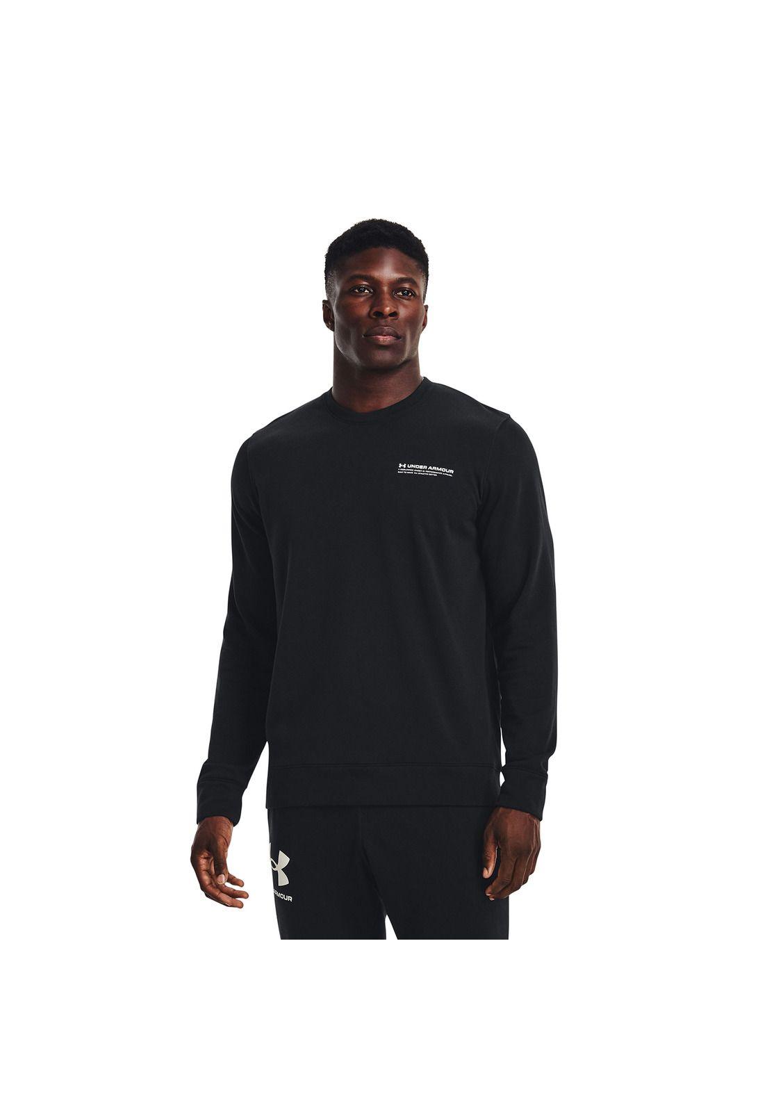 Polerón Hombre Rival Terry Logo Crw Negro-2