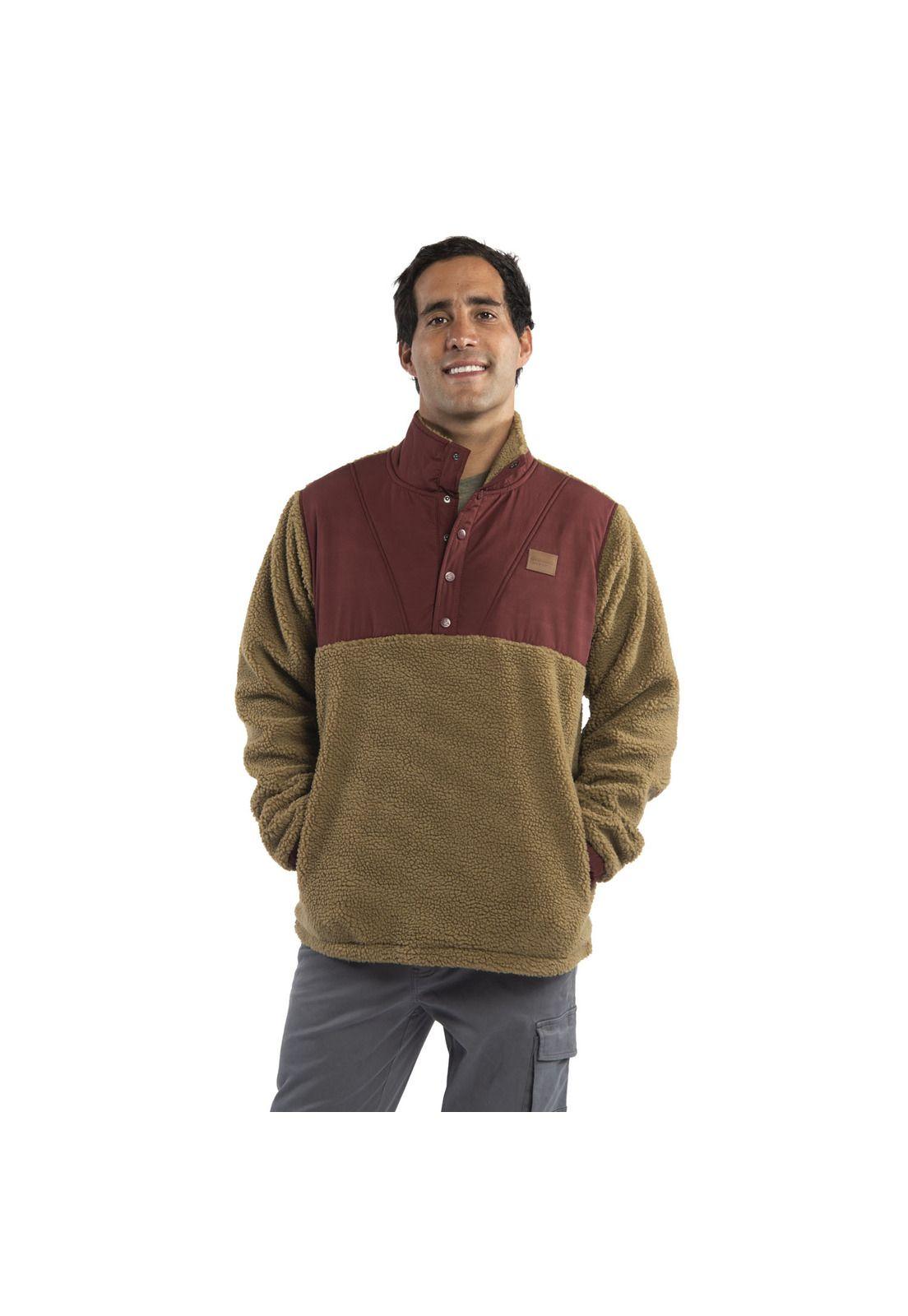 Polar Hombre Havoc Sherpa 1/4 Zip Cafe-0