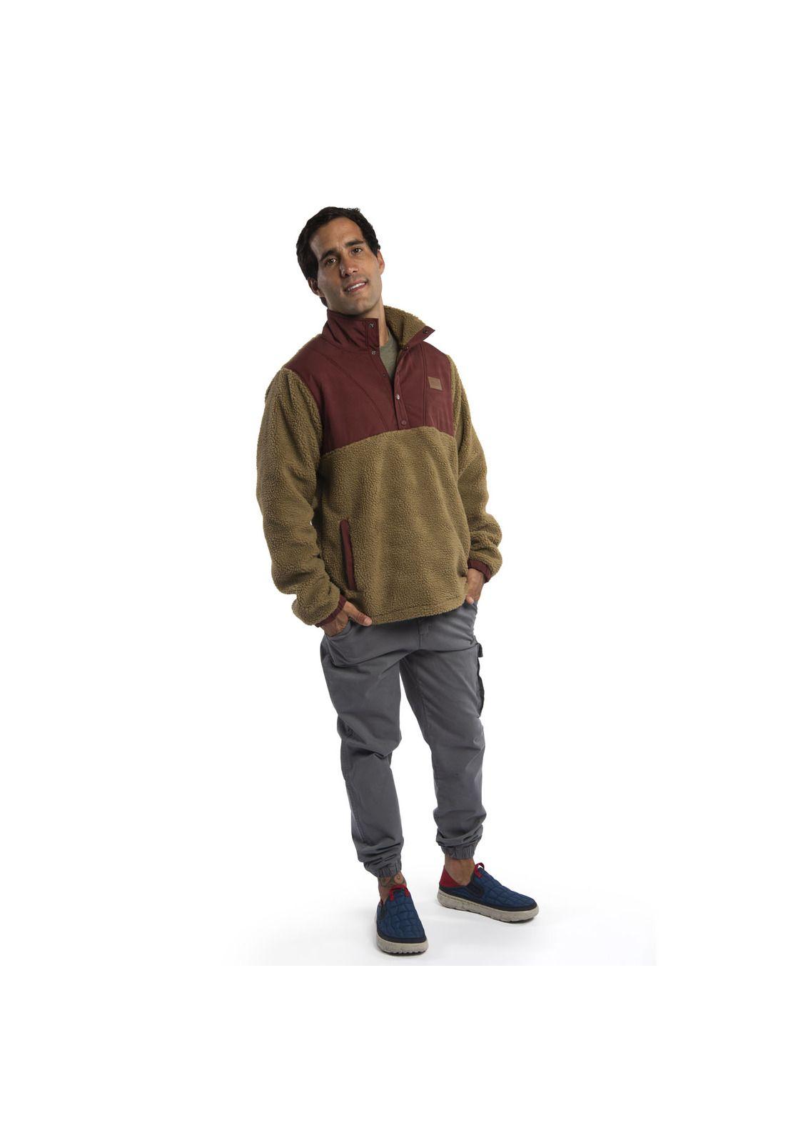 Polar Hombre Havoc Sherpa 1/4 Zip Cafe-6