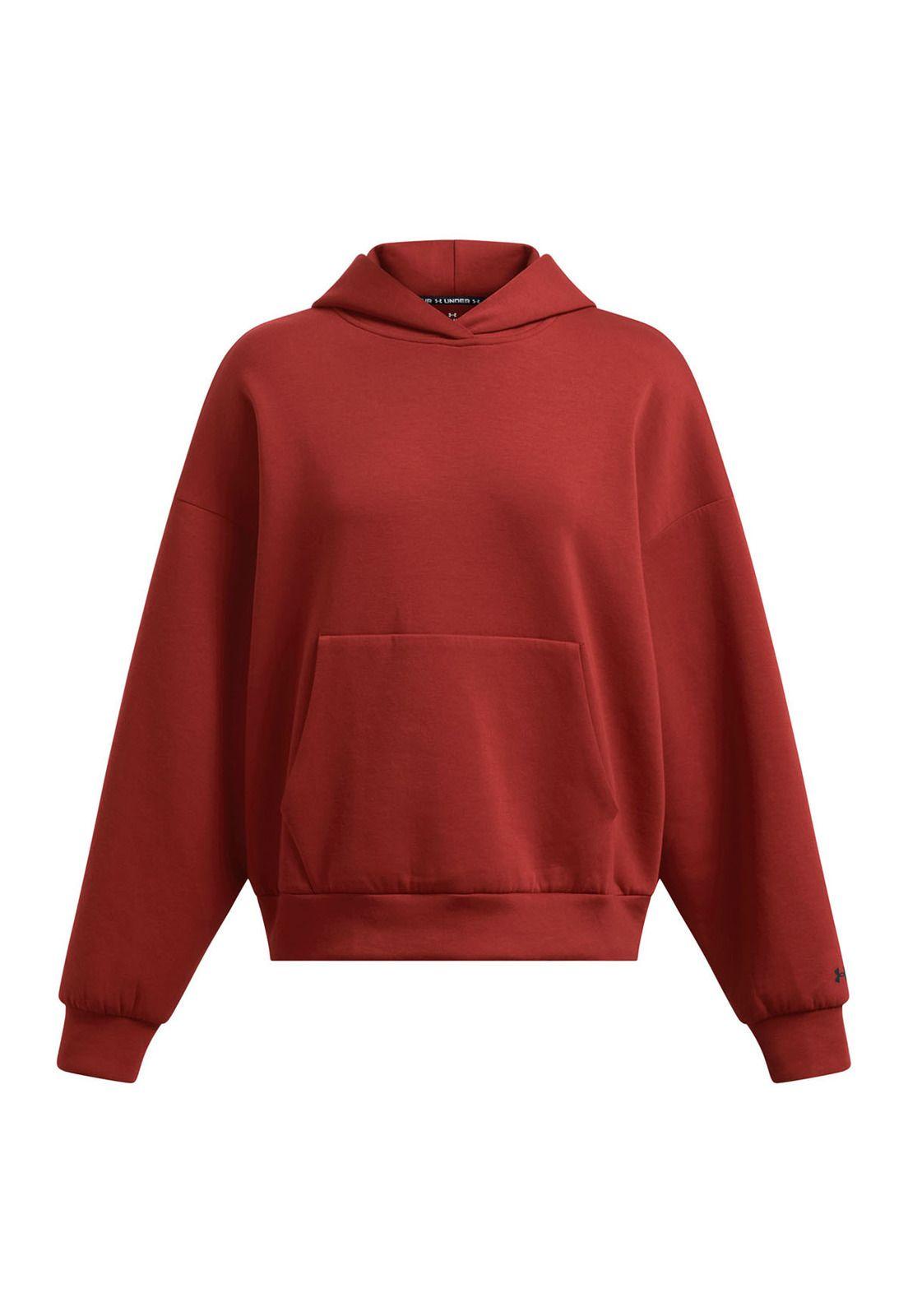 Polerón UA Unstoppable para mujer Naranjo-0