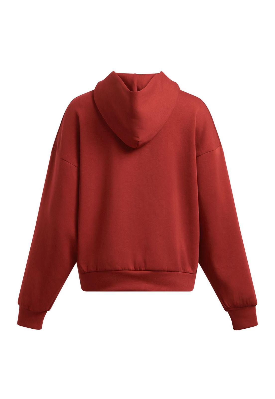 Polerón UA Unstoppable para mujer Naranjo-1