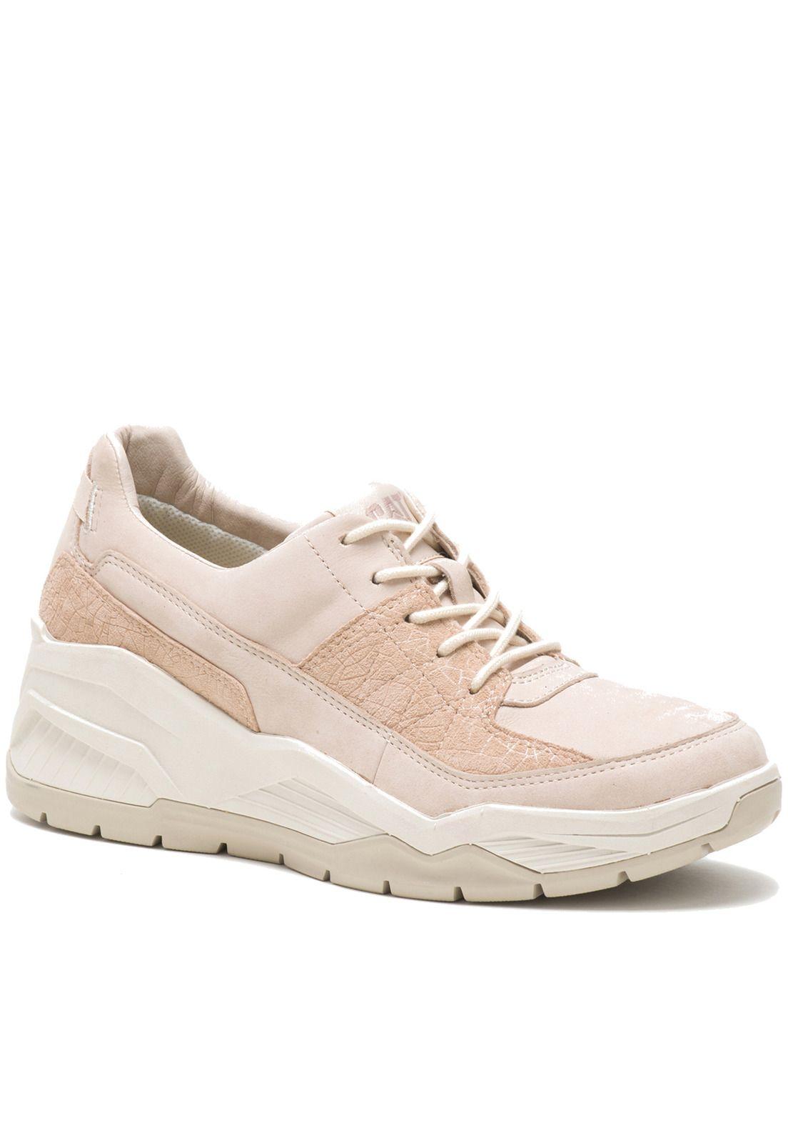 Zapatilla cuero Watchful Rosa Mujer-0