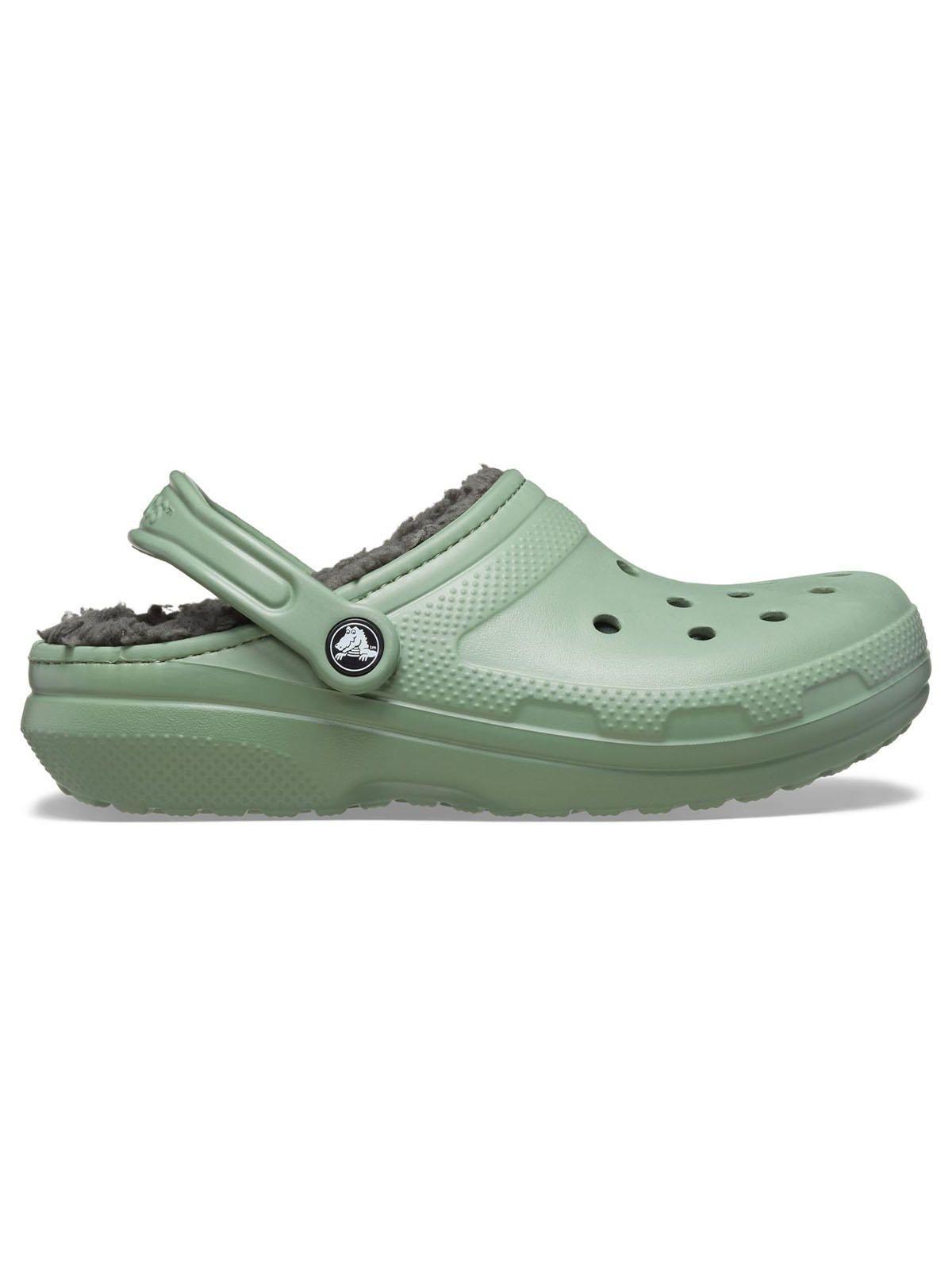 Zueco Crocs Hombre Classic Lined Clog Verde-0