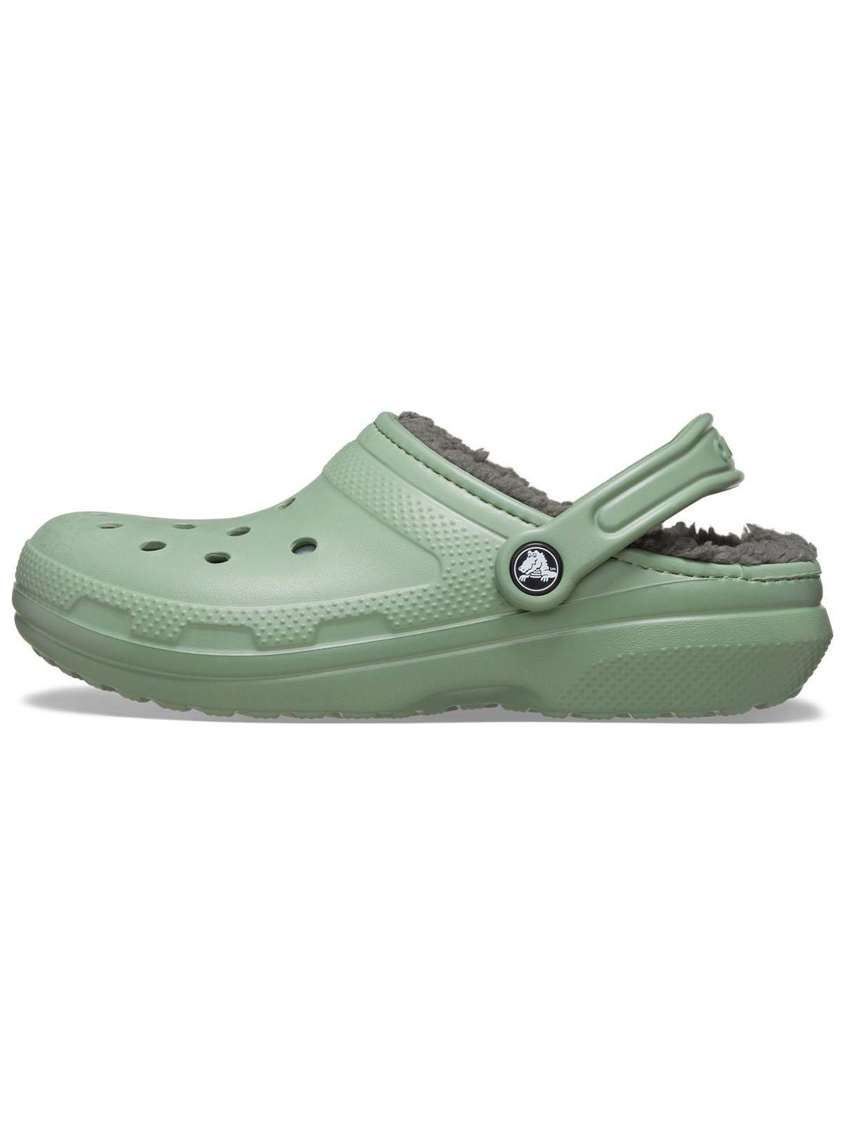 Zueco Crocs Hombre Classic Lined Clog Verde-1