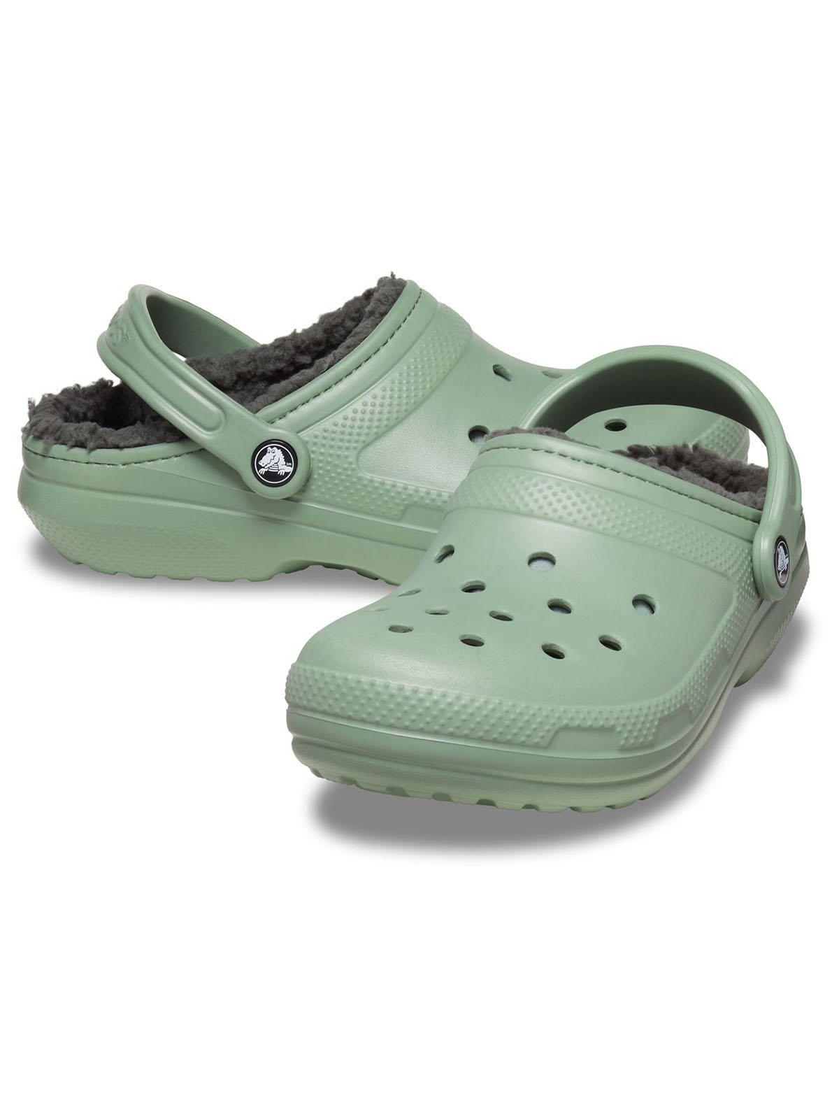 Zueco Crocs Hombre Classic Lined Clog Verde-3