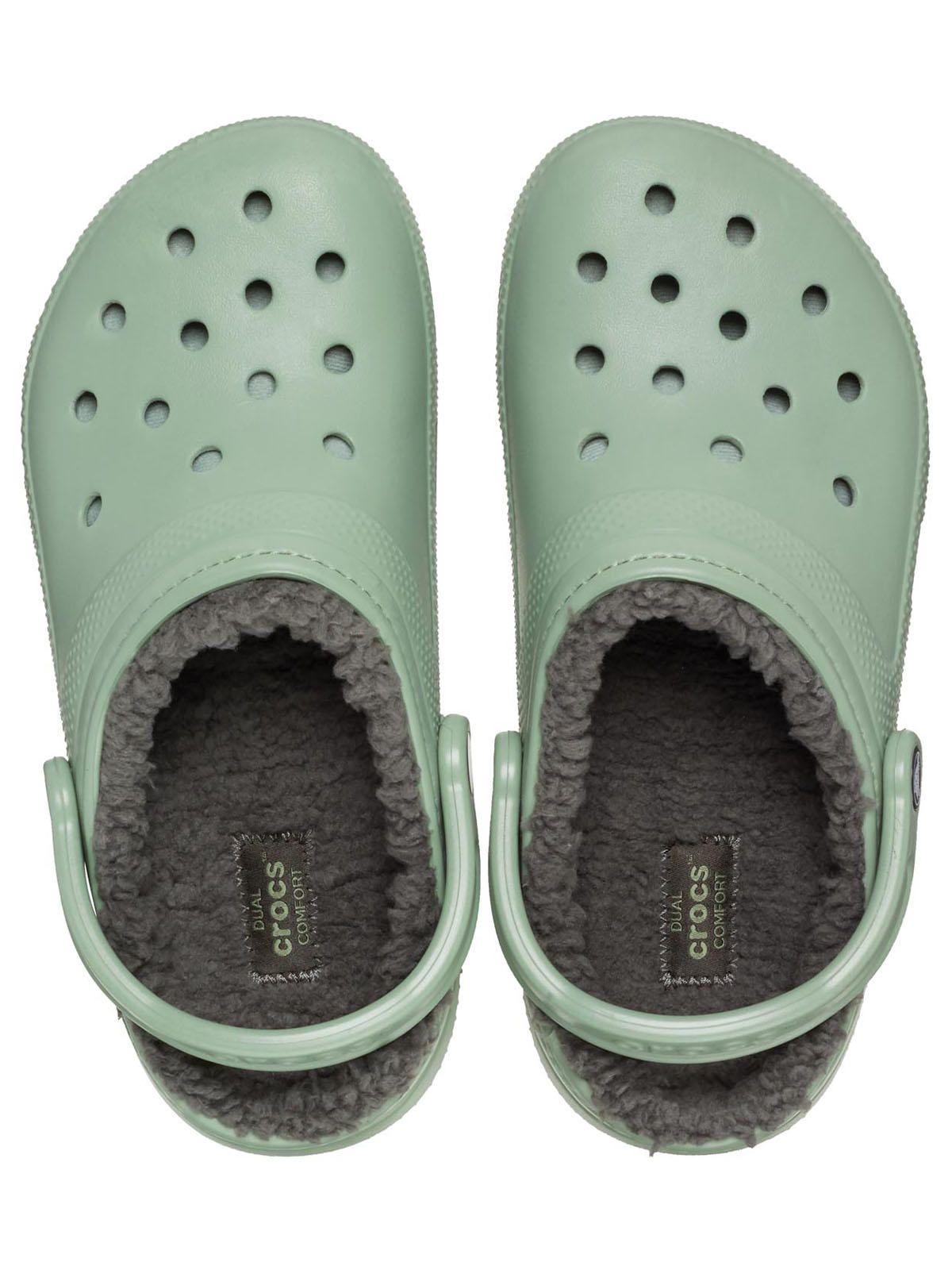 Zueco Crocs Hombre Classic Lined Clog Verde-4