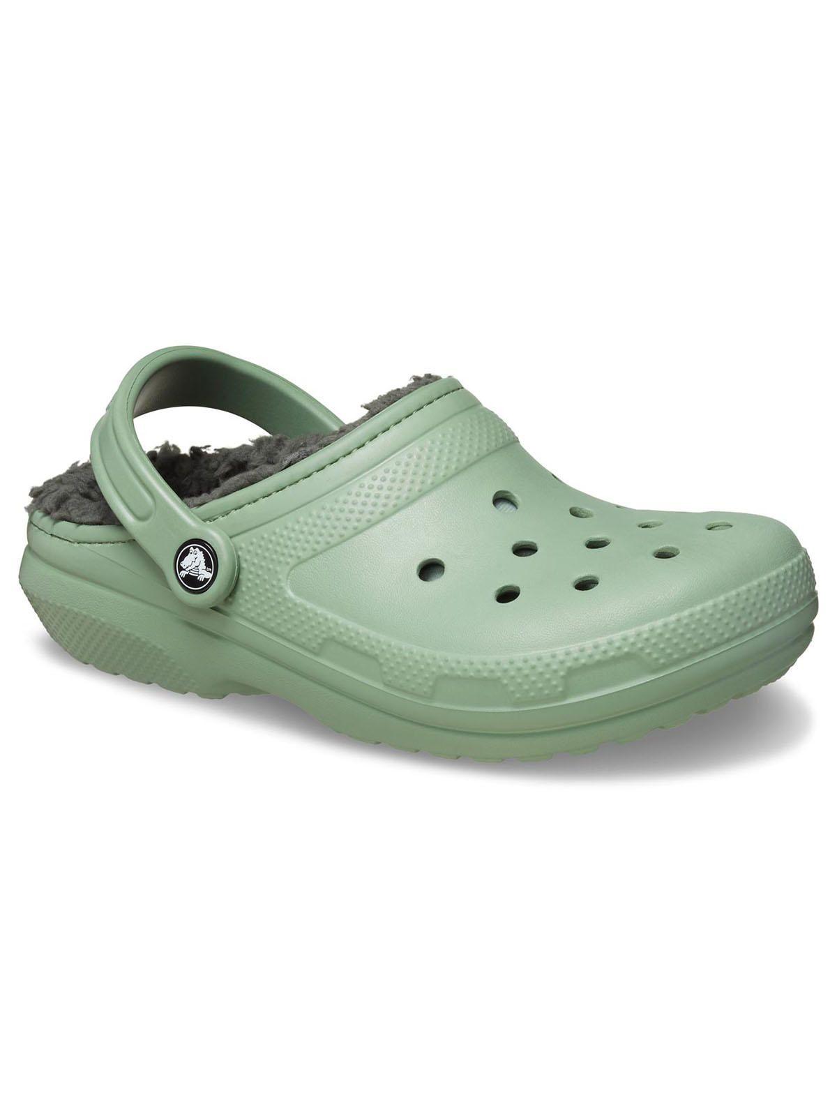 Zueco Crocs Hombre Classic Lined Clog Verde-6