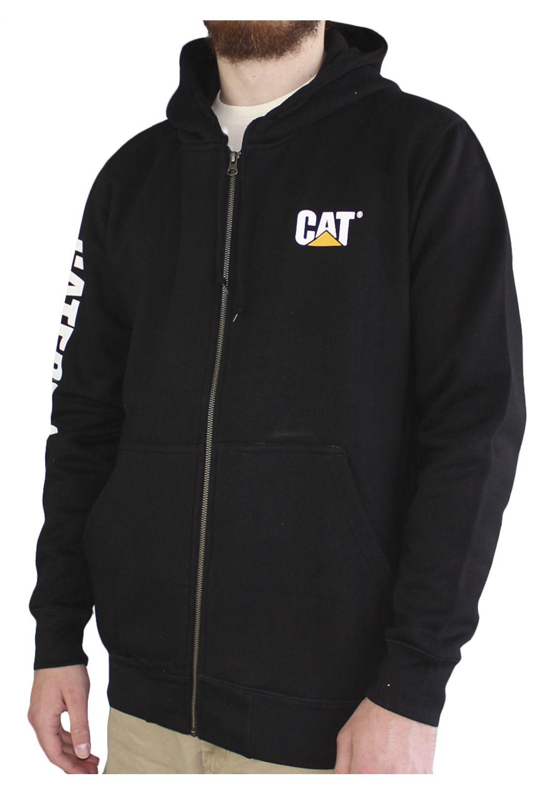 Poleron Hombre Full Zip Hooded Sweat Negro-0