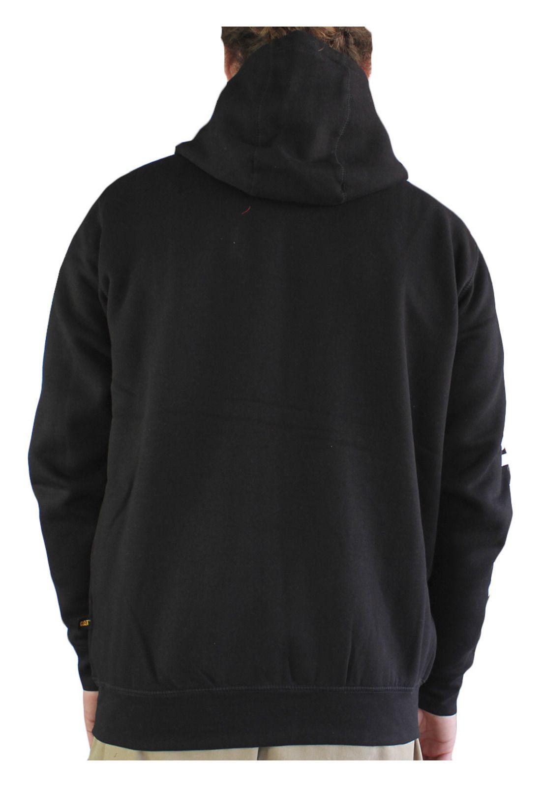 Poleron Hombre Full Zip Hooded Sweat Negro-1