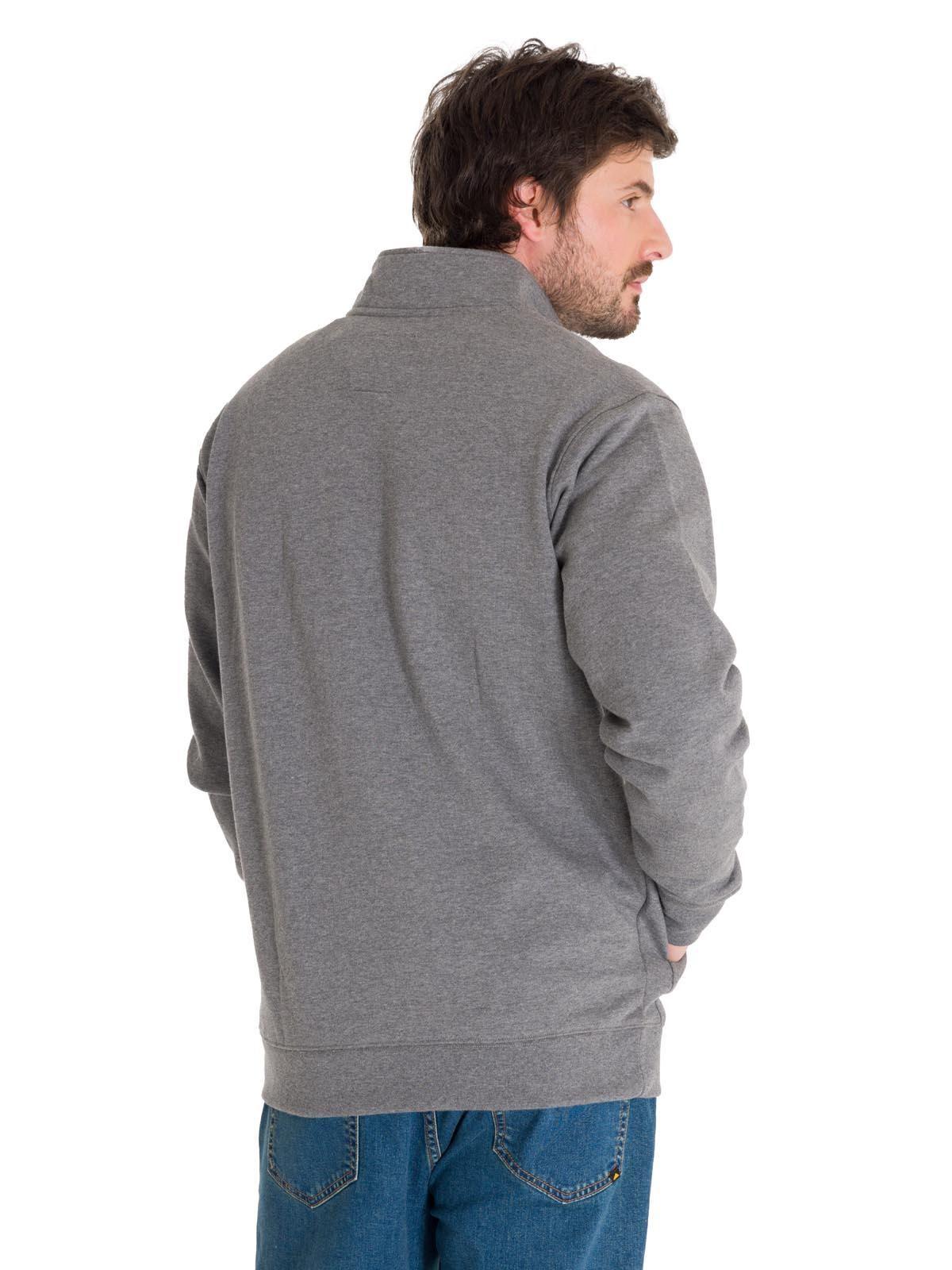 Polerón Midweight Quarter Zip Hombre Gris-3