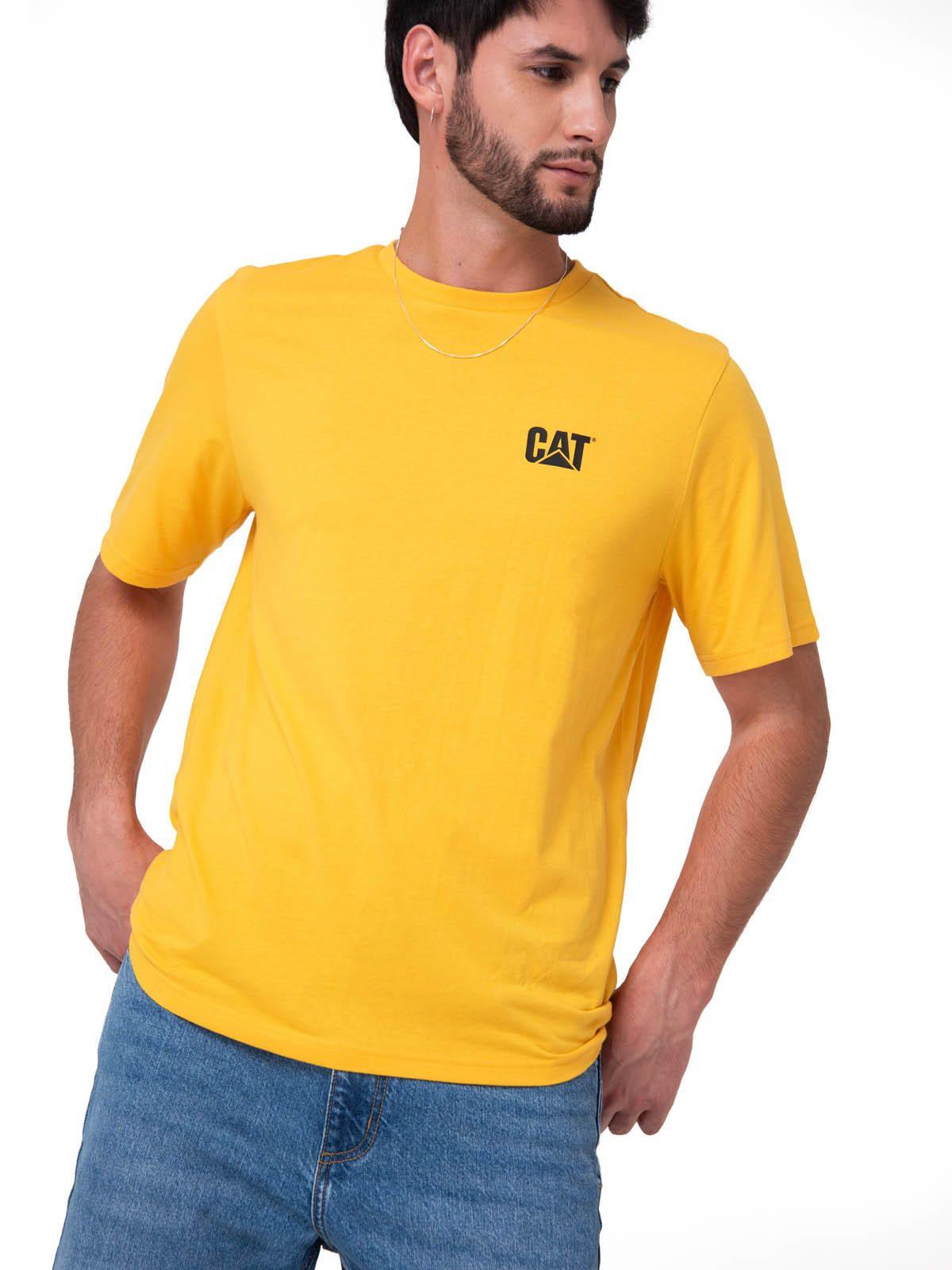 Polera Manga Corta Hombre Small Logo Tee Amarillo-0