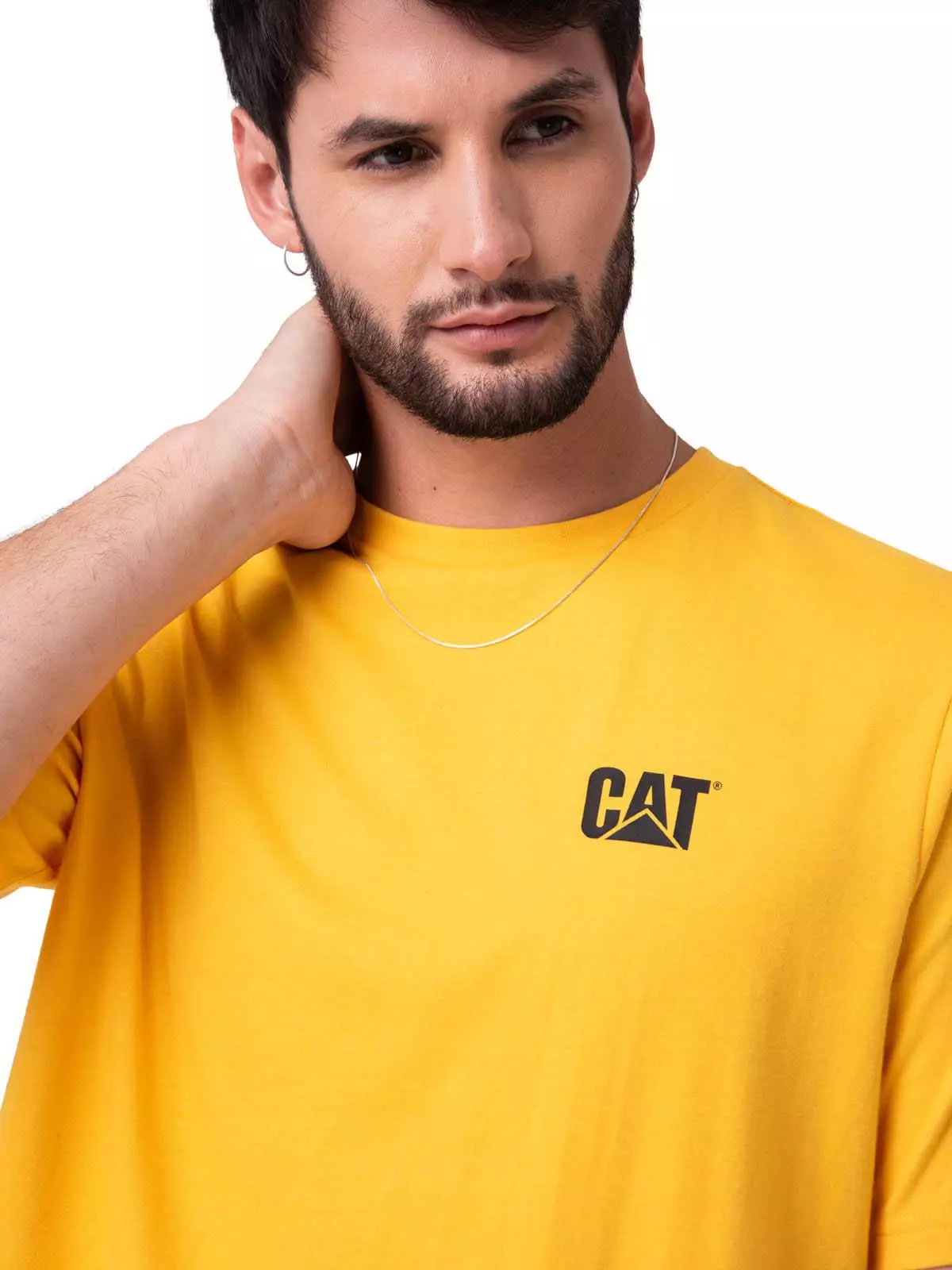 Polera Manga Corta Hombre Small Logo Tee Amarillo-3