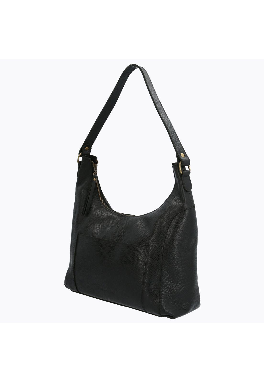 Cartera Cuero Mujer Billie Hobo Negro-1