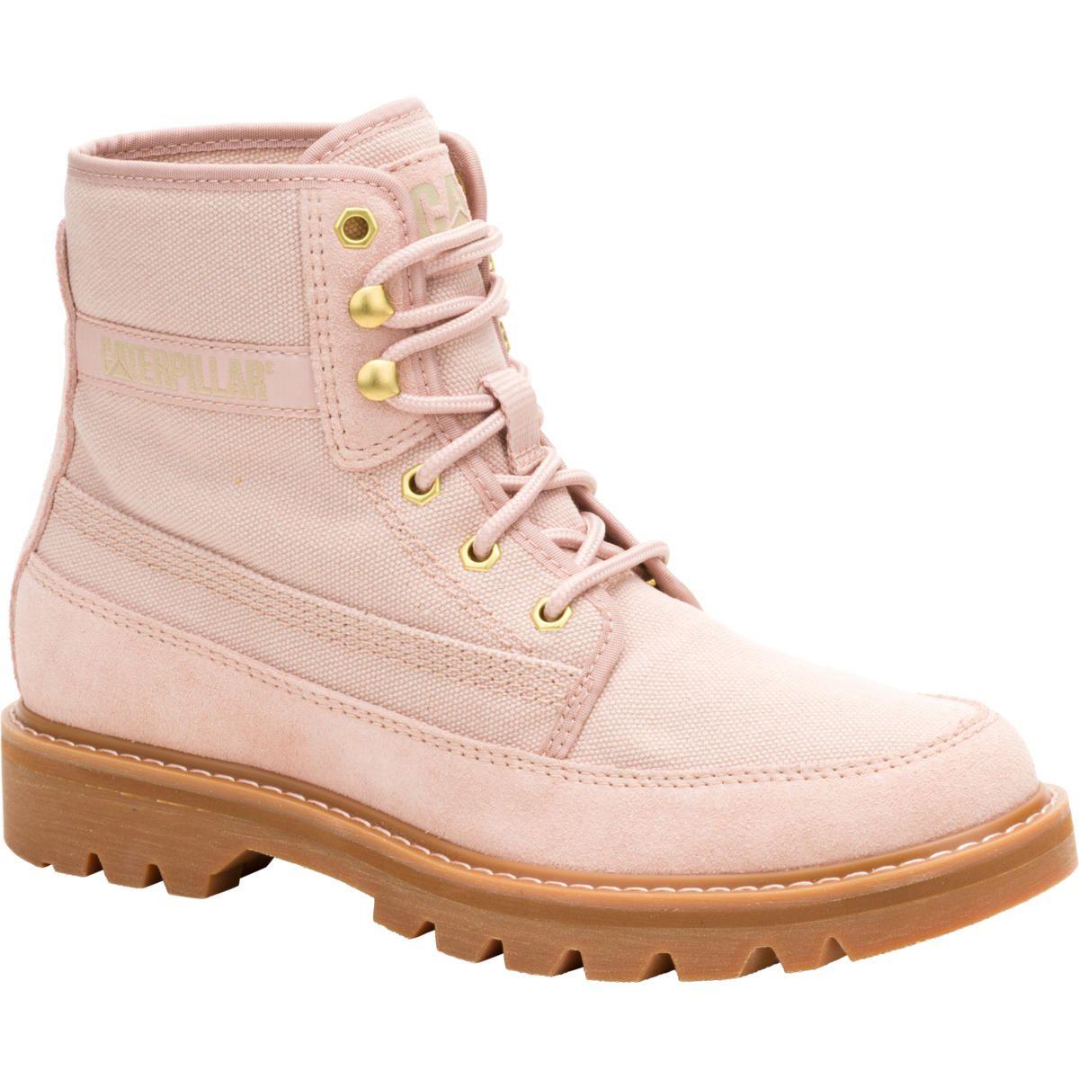 Botín Colorado Canvas Mujer Palo Rosa-0