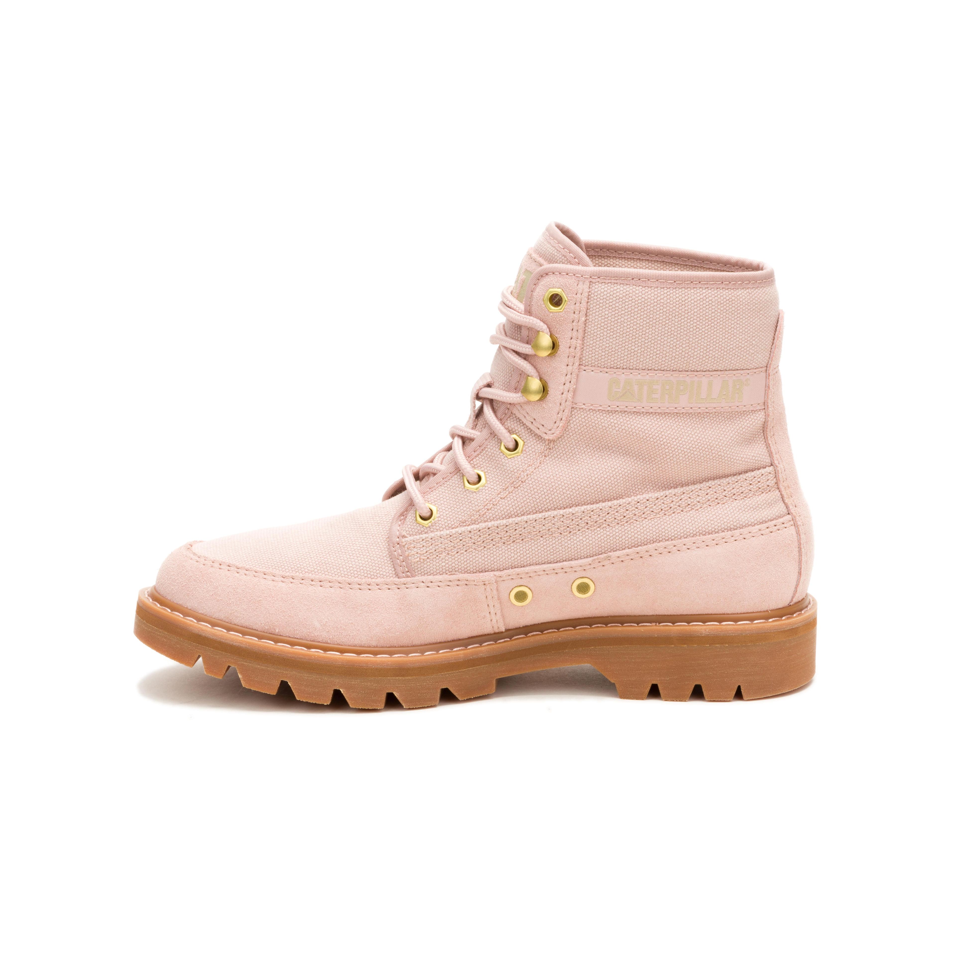 Botín Colorado Canvas Mujer Palo Rosa-7