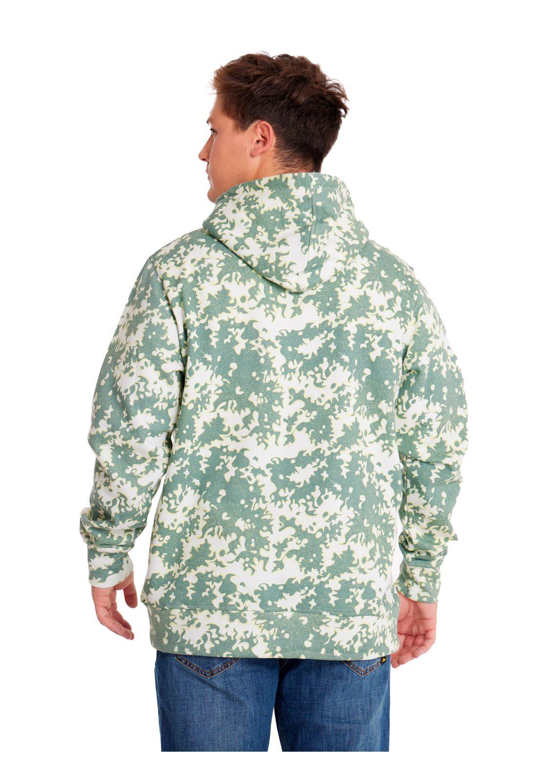 Polerón Unisex Fleece Cat Logo Printed Verde-3