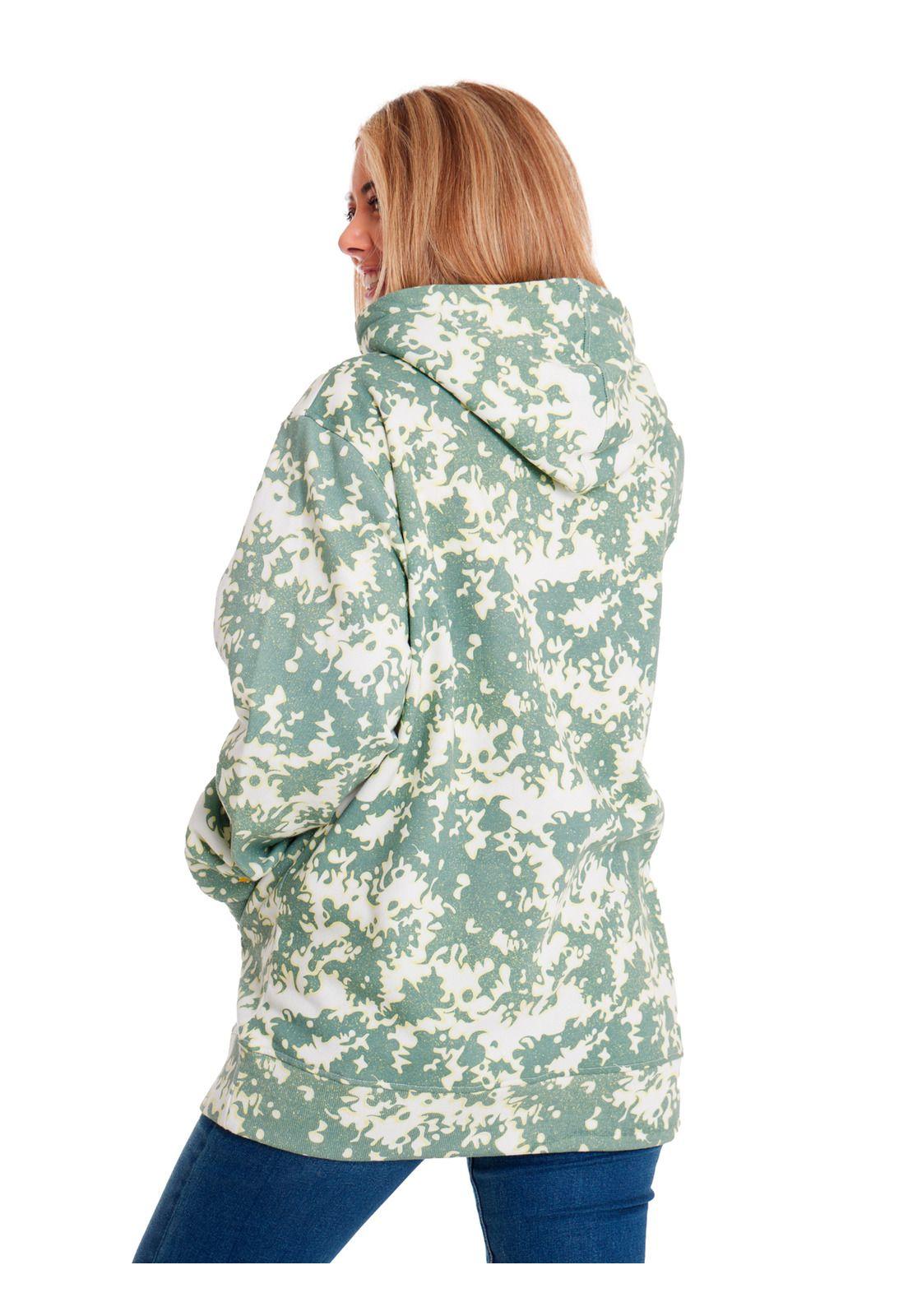 Polerón Unisex Fleece Cat Logo Printed Verde-6