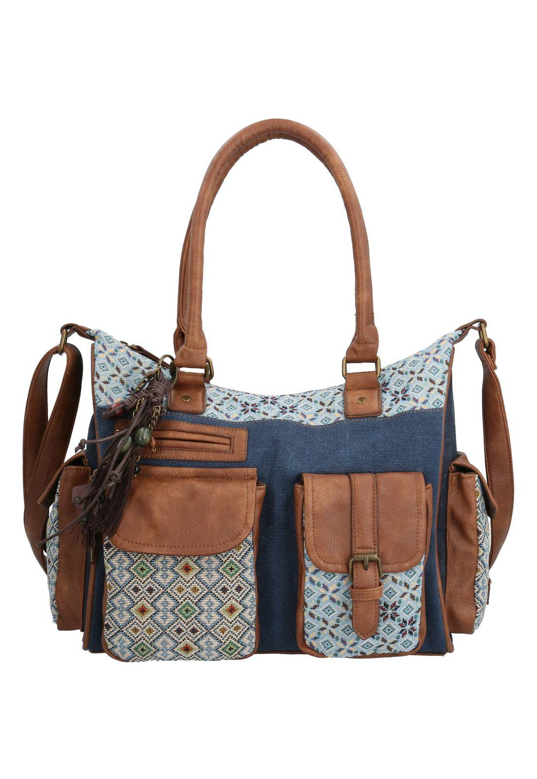 Cartera Azul Rossi Hobo Mujer-0